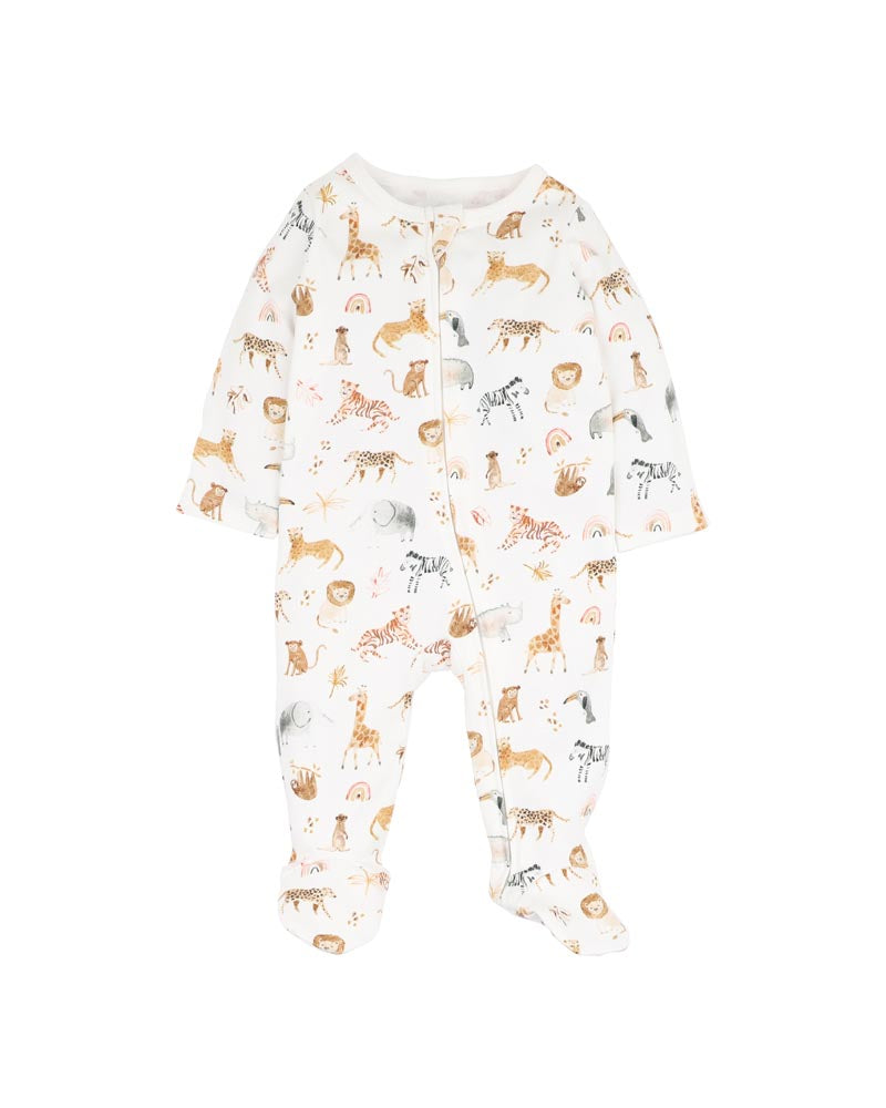 Bebe Billie Organic Long Sleeve Zipsuit