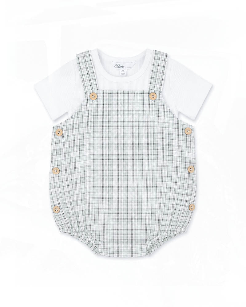 Taylor Check Bodysuit and Tee Set