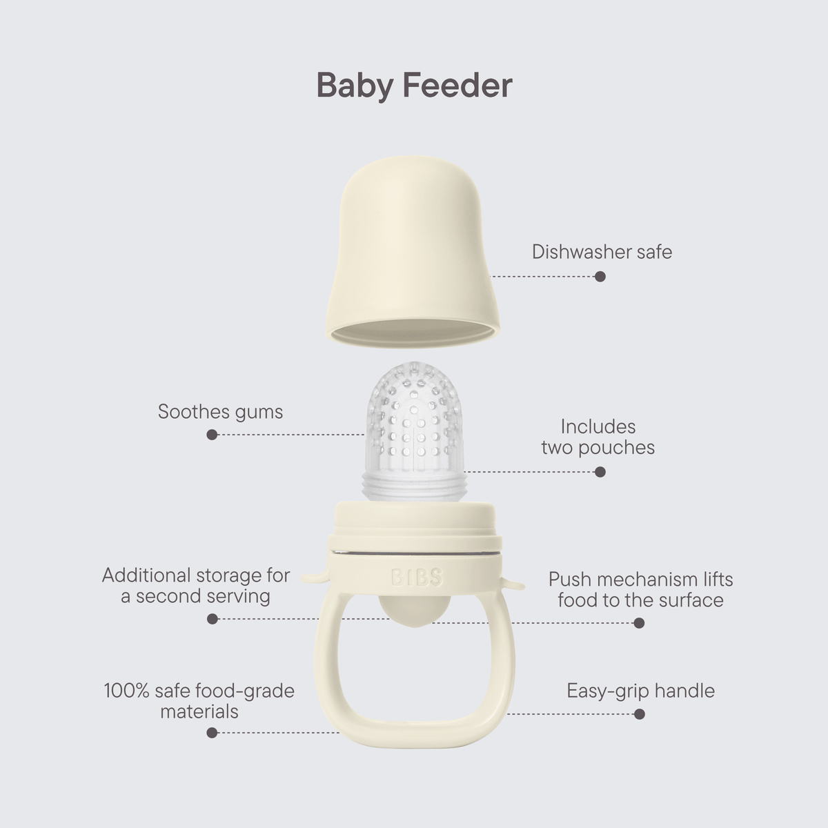 Bibs Baby Feeder Ivory