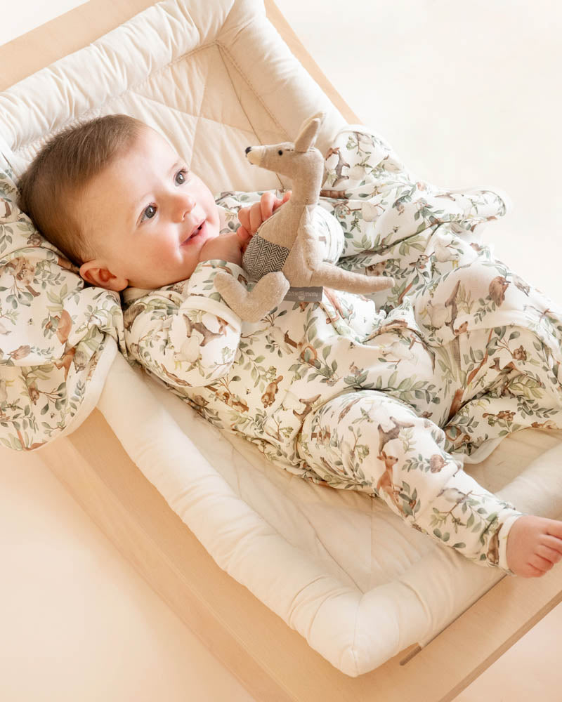 Bebe Charlie Organic Long Sleeve Zipsuit