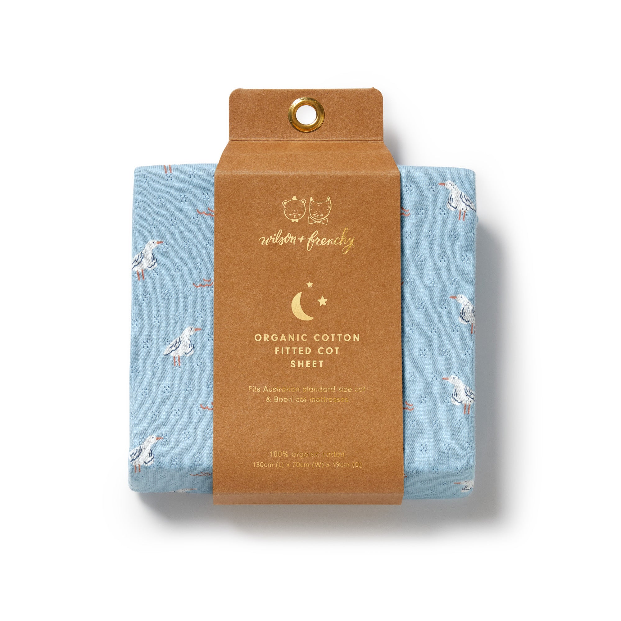 Wiilson & Frenchy Organic Pointelle Cot Sheet
