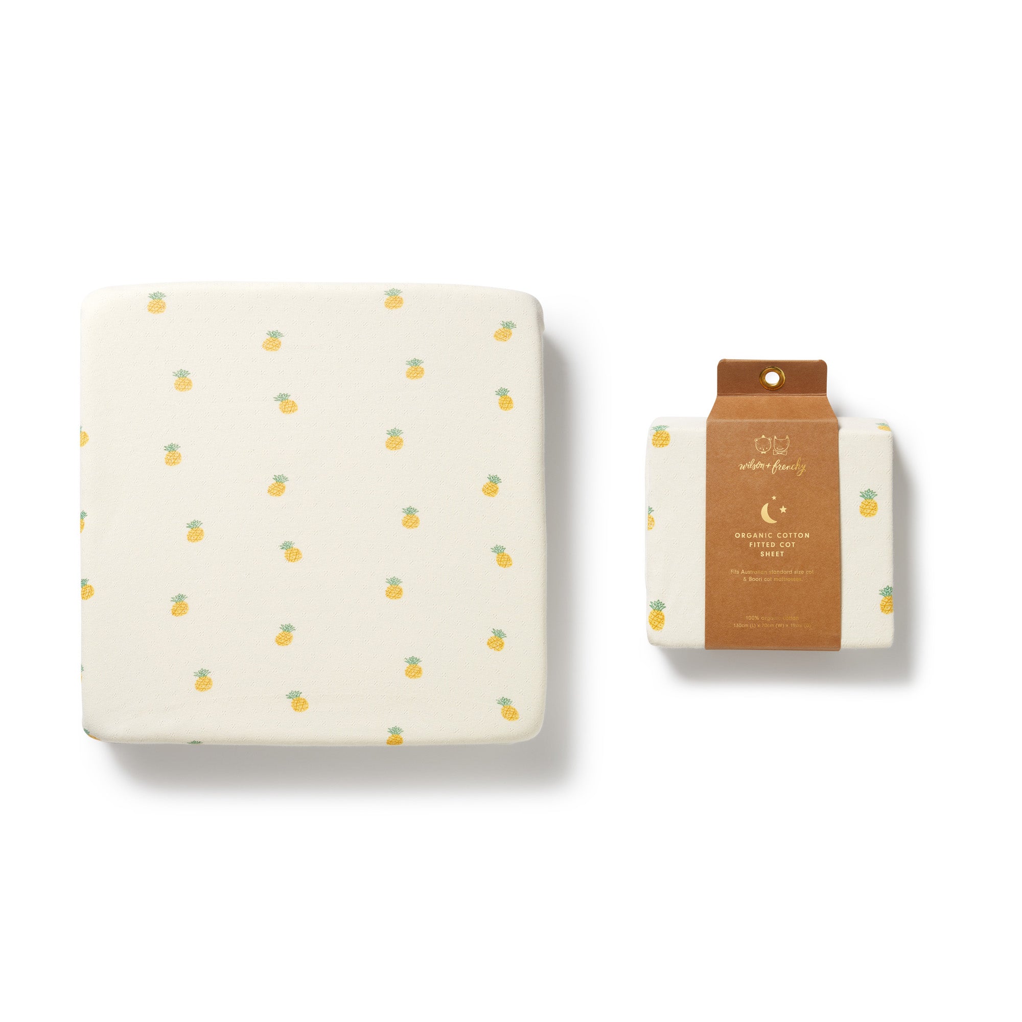 Wiilson & Frenchy Organic Pointelle Cot Sheet