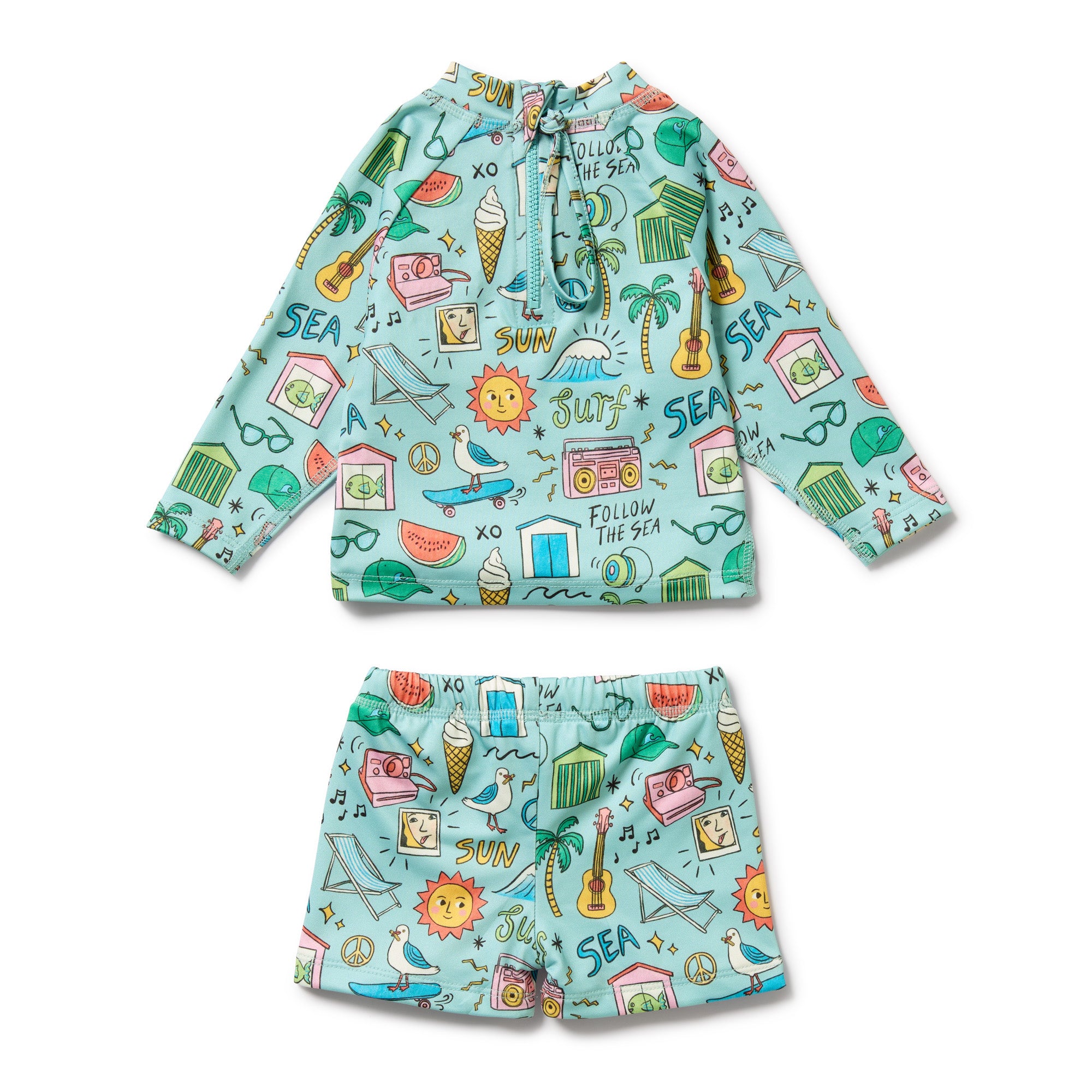 Wilson & Frenchy Sun Surf & Sea Rashie Swim Set