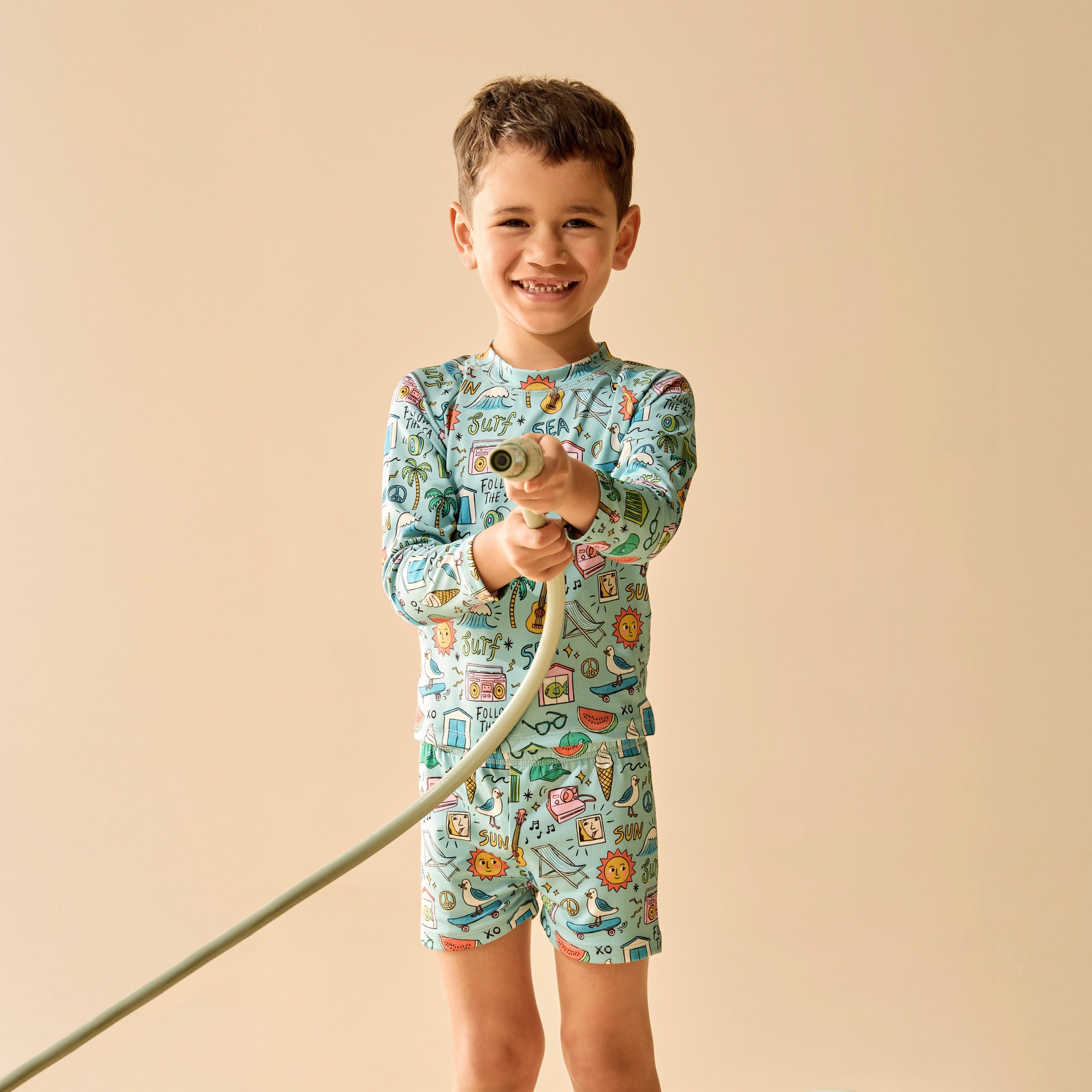 Wilson & Frenchy Sun Surf & Sea Rashie Swim Set