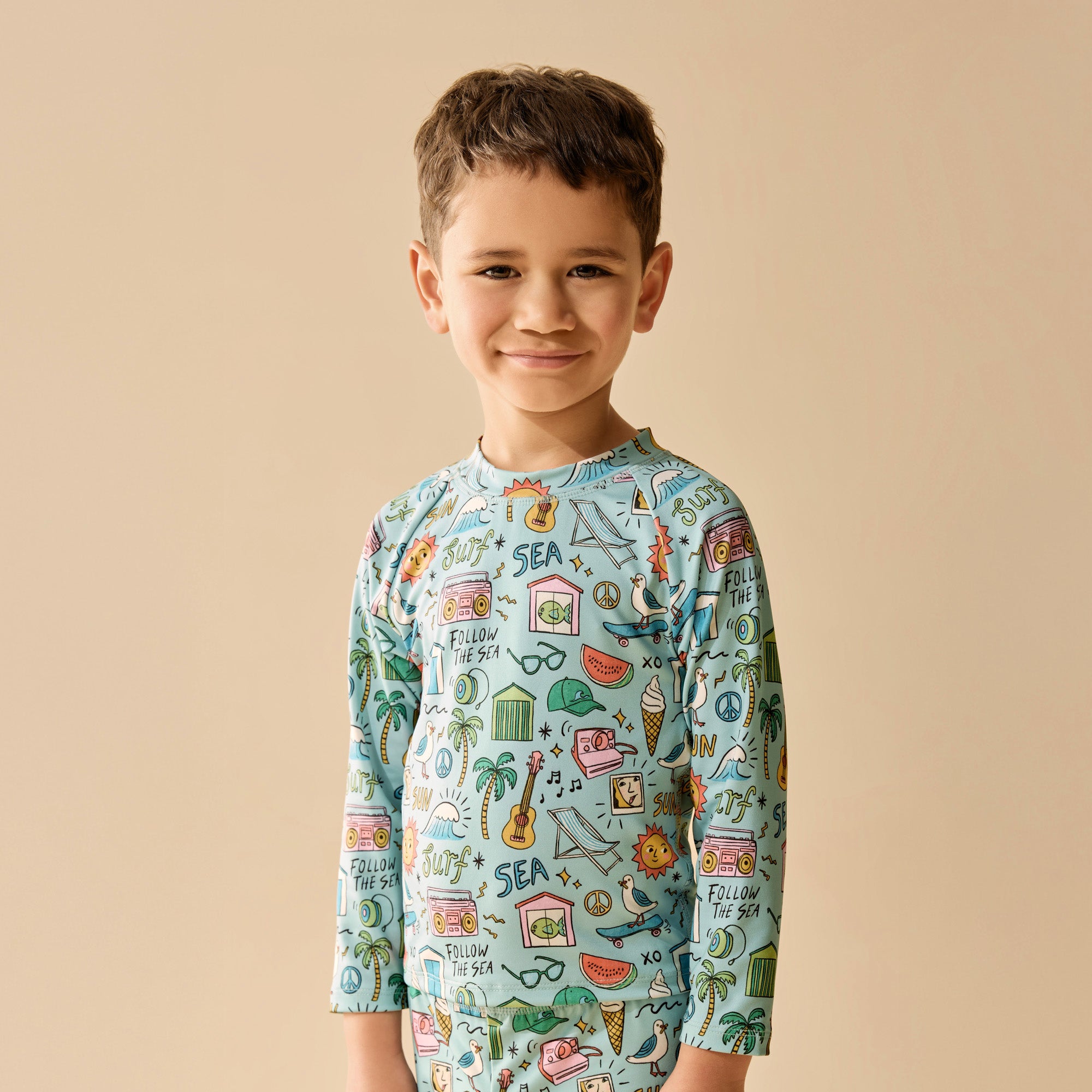 Wilson & Frenchy Sun Surf & Sea Rashie Swim Set