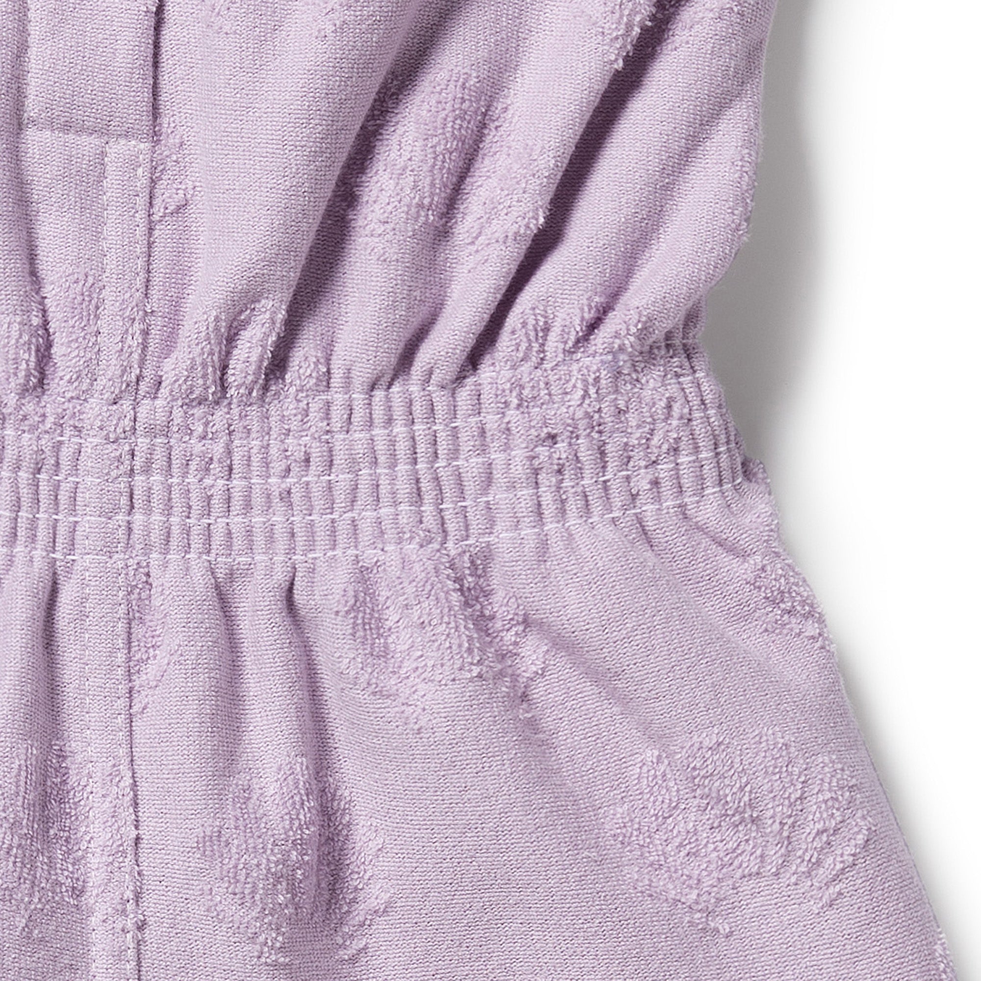 Wilson & Frenchy Lavender Shells Organic Terry Playsuit