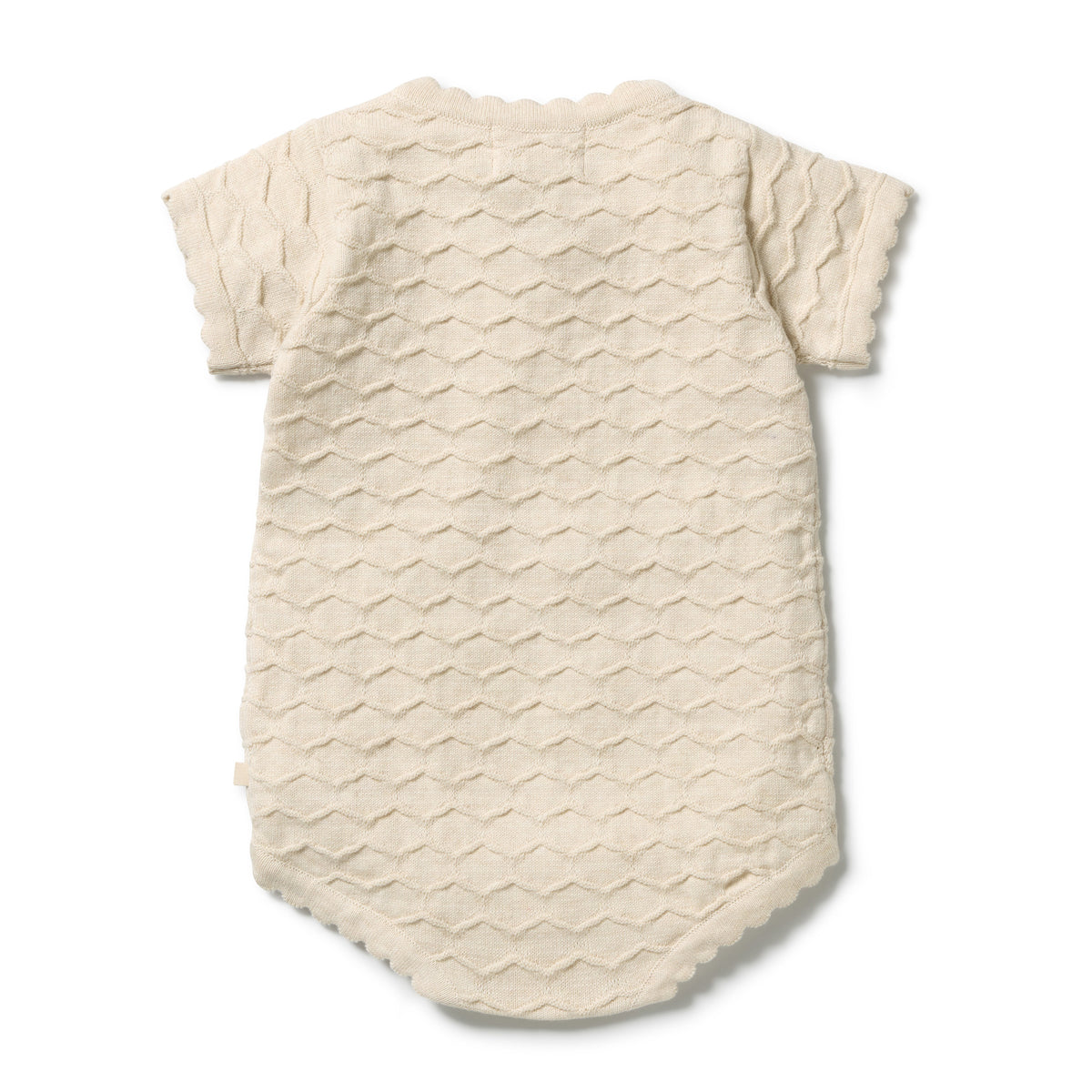 Wilson & Frenchy Milk Cloud Organic Knitted Chevron Bodysuit