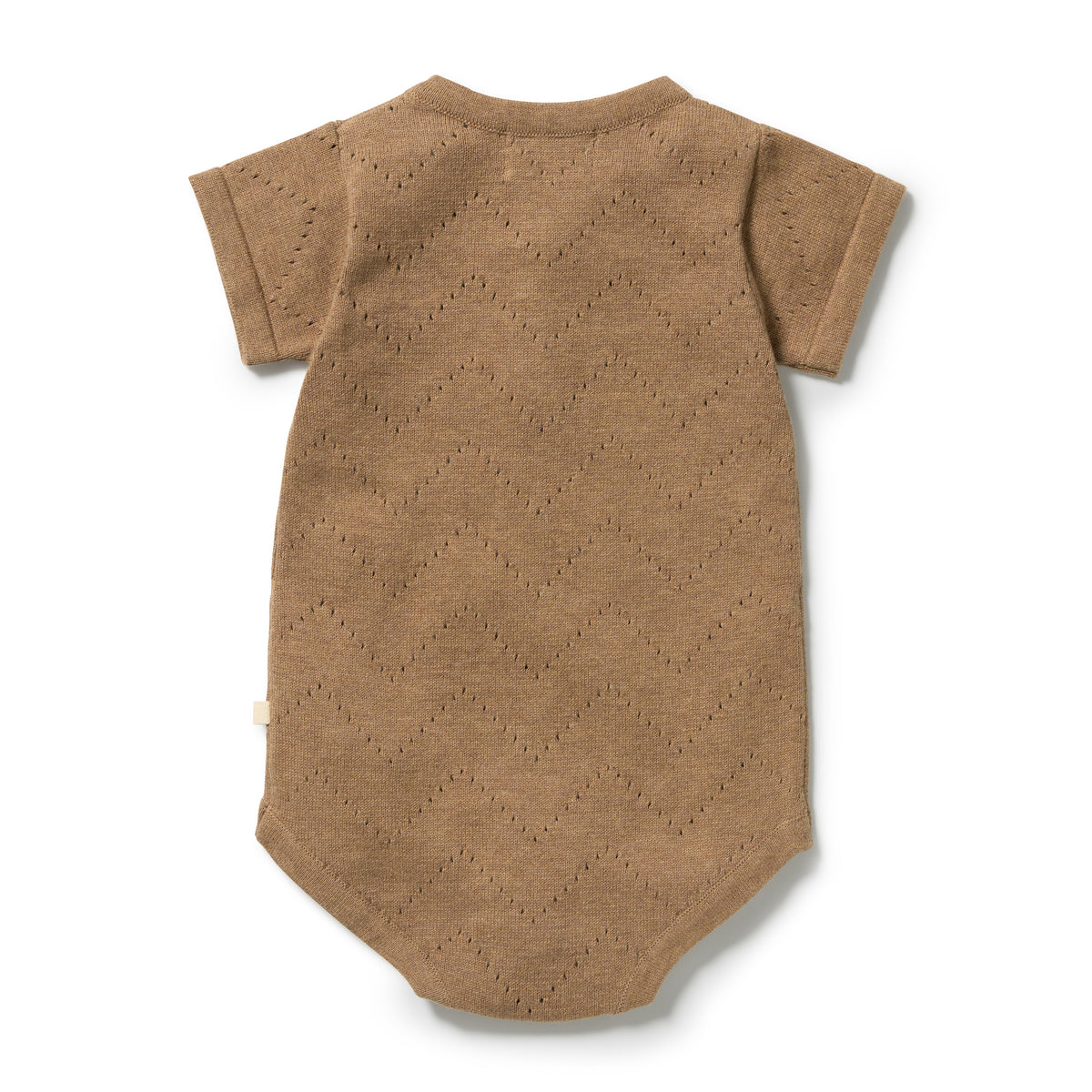 Wilson & Frenchy Ginger Snap Organic Knitted Pointelle Bodysuit