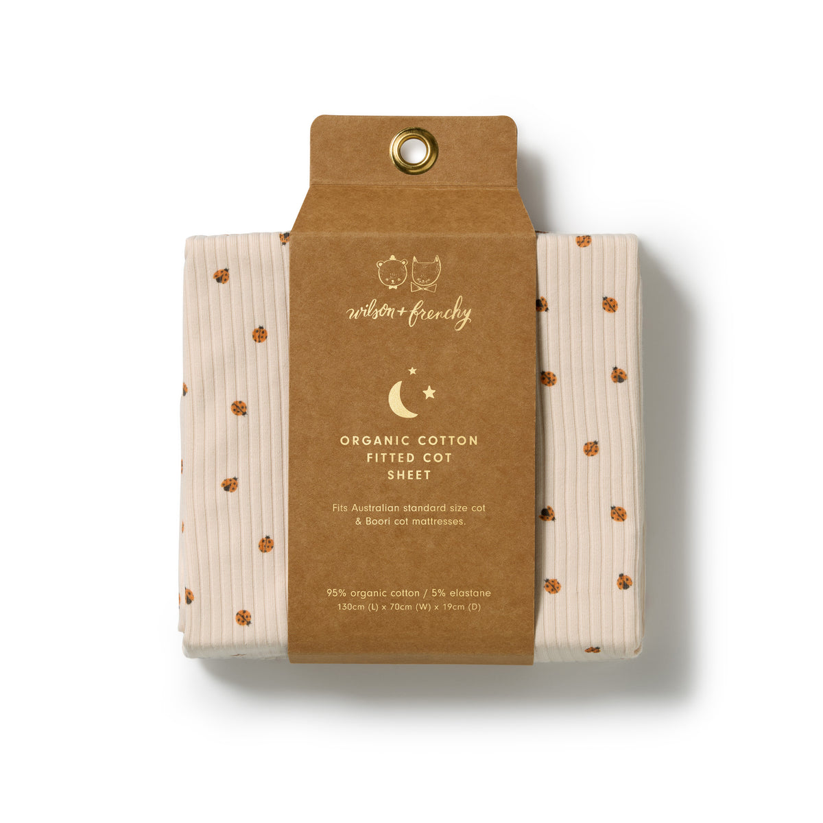 Wilson & Frenchy Little Lady Bugs Organic Cot Sheet