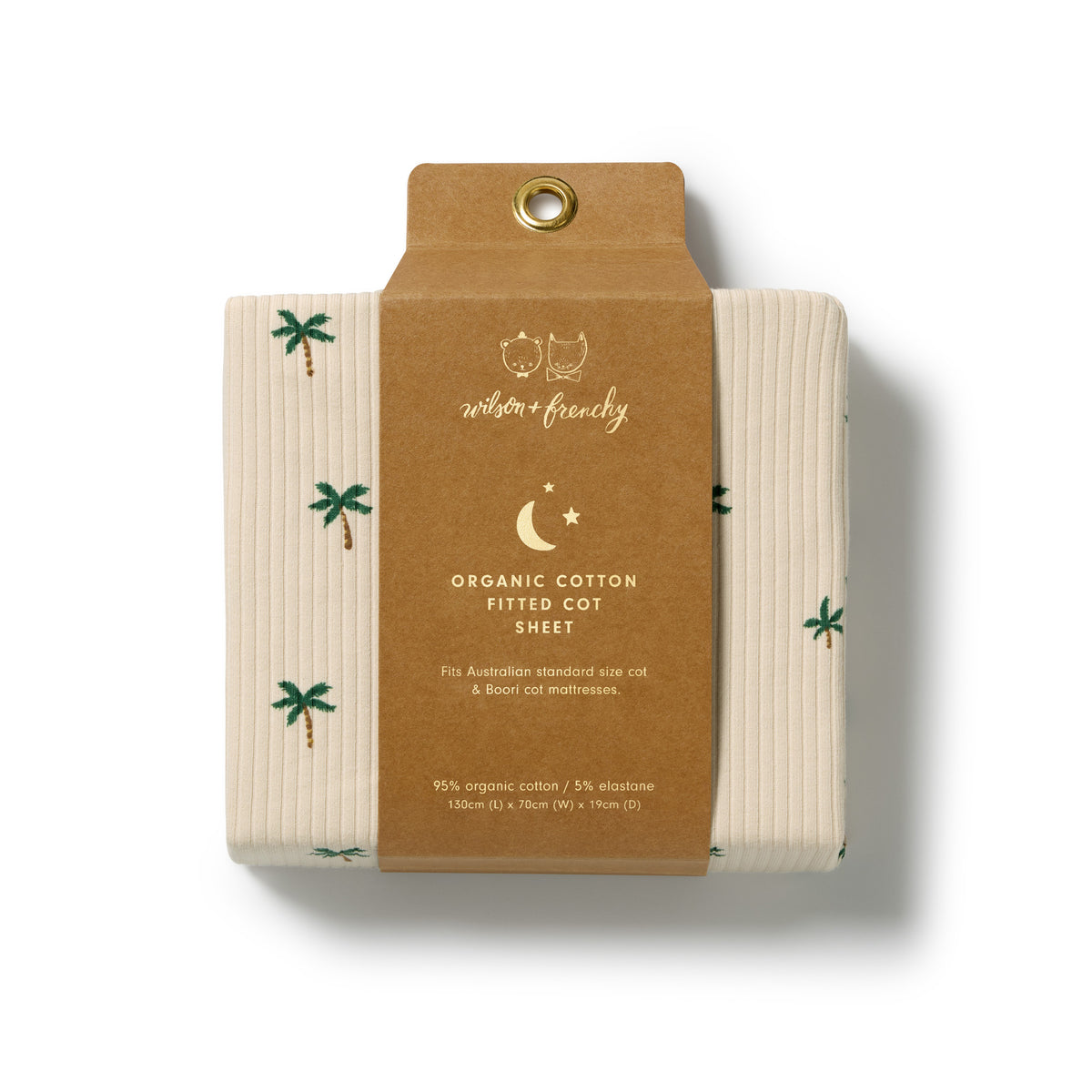 Wilson & Frenchy Tiny Palm Organic Cot Sheet