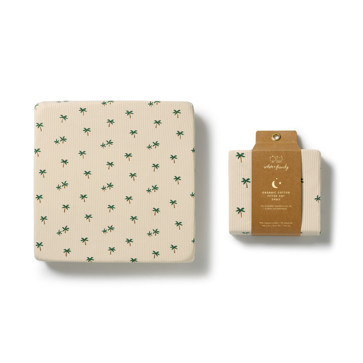 Wilson & Frenchy Tiny Palm Organic Cot Sheet