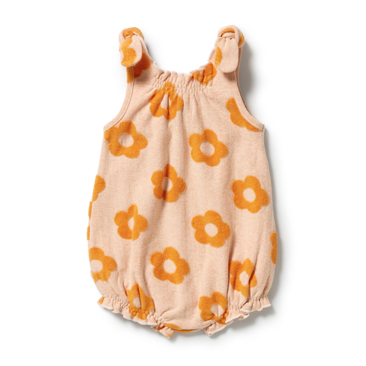 Wilson & Frenchy Daisy Glow Organic Terry Tie Playsuit