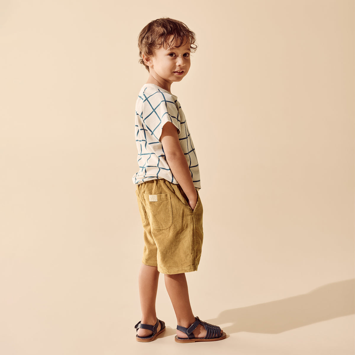 Wilson & Frenchy Bright Blue Check Organic Tee
