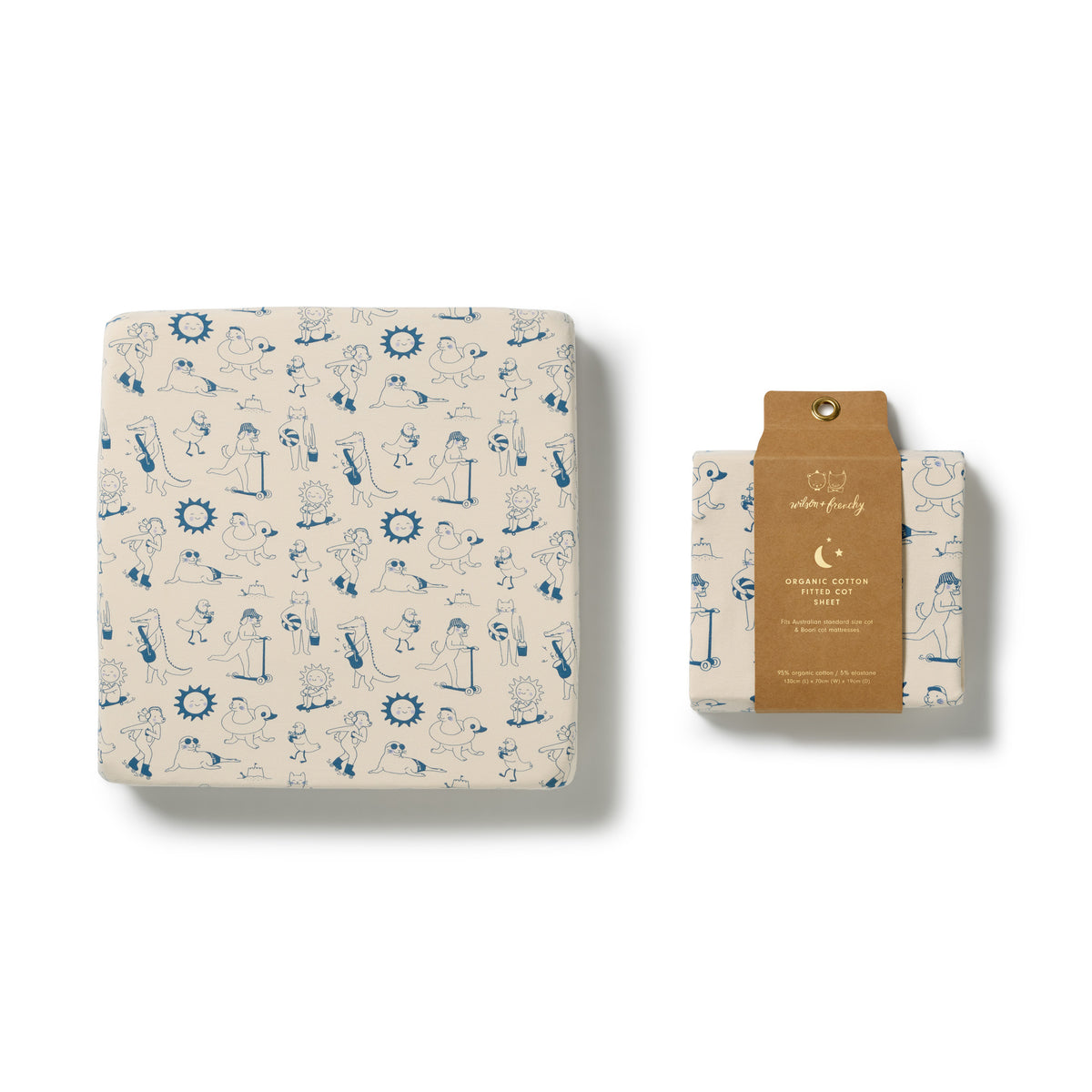 Wilson & Frenchy Tout est Magique Organic Cot Sheet