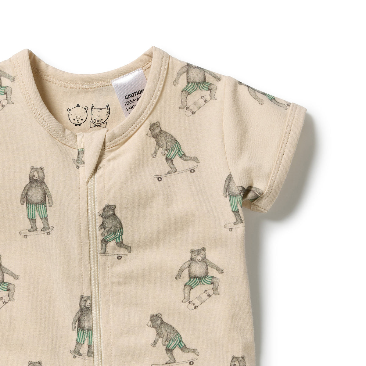 Wilson & Frenchy Skater Club Organic Henley Bodysuit