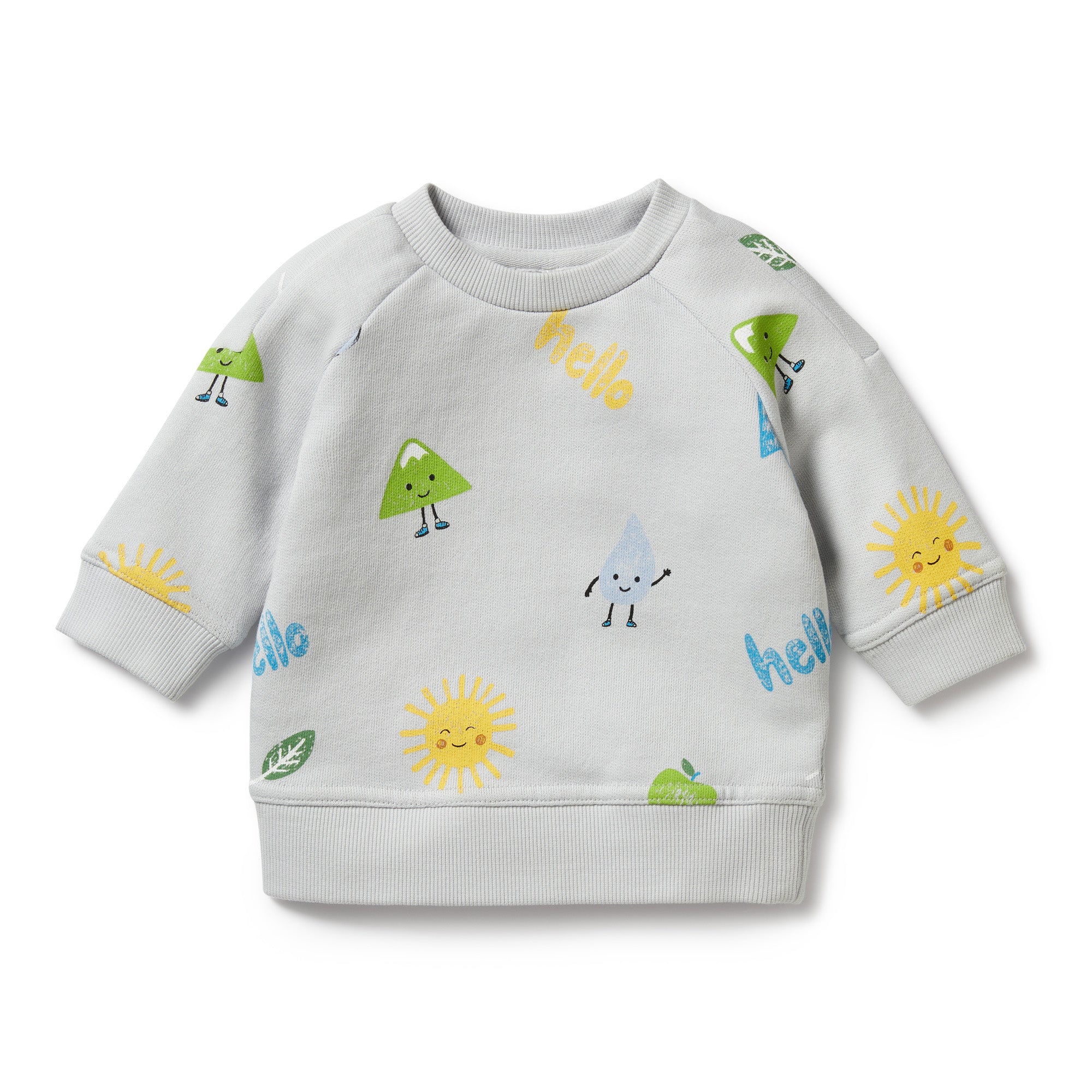 Wilson & Frenchy Bluebell Terry Organic Sweat - Last One