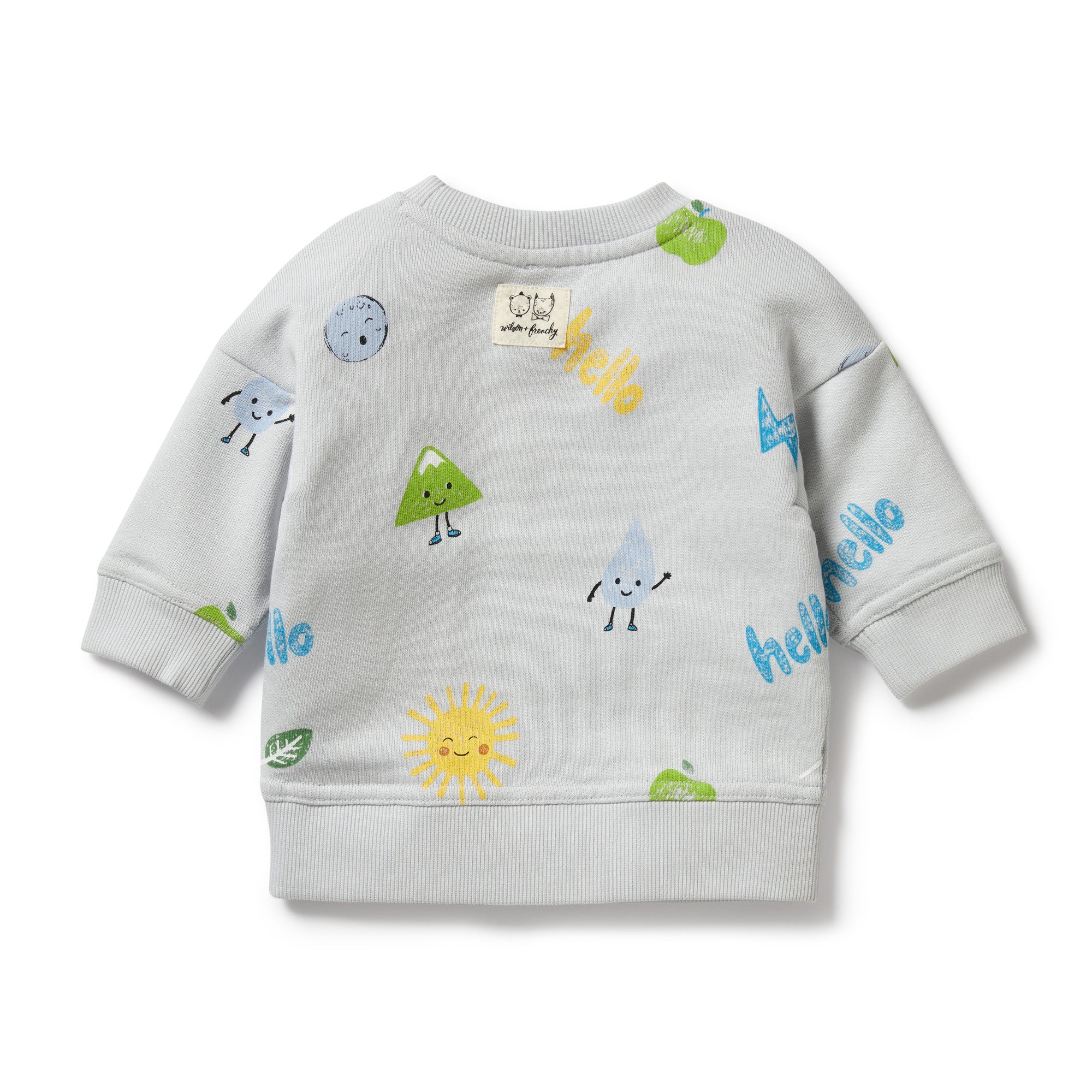 Wilson & Frenchy Bluebell Terry Organic Sweat - Last One