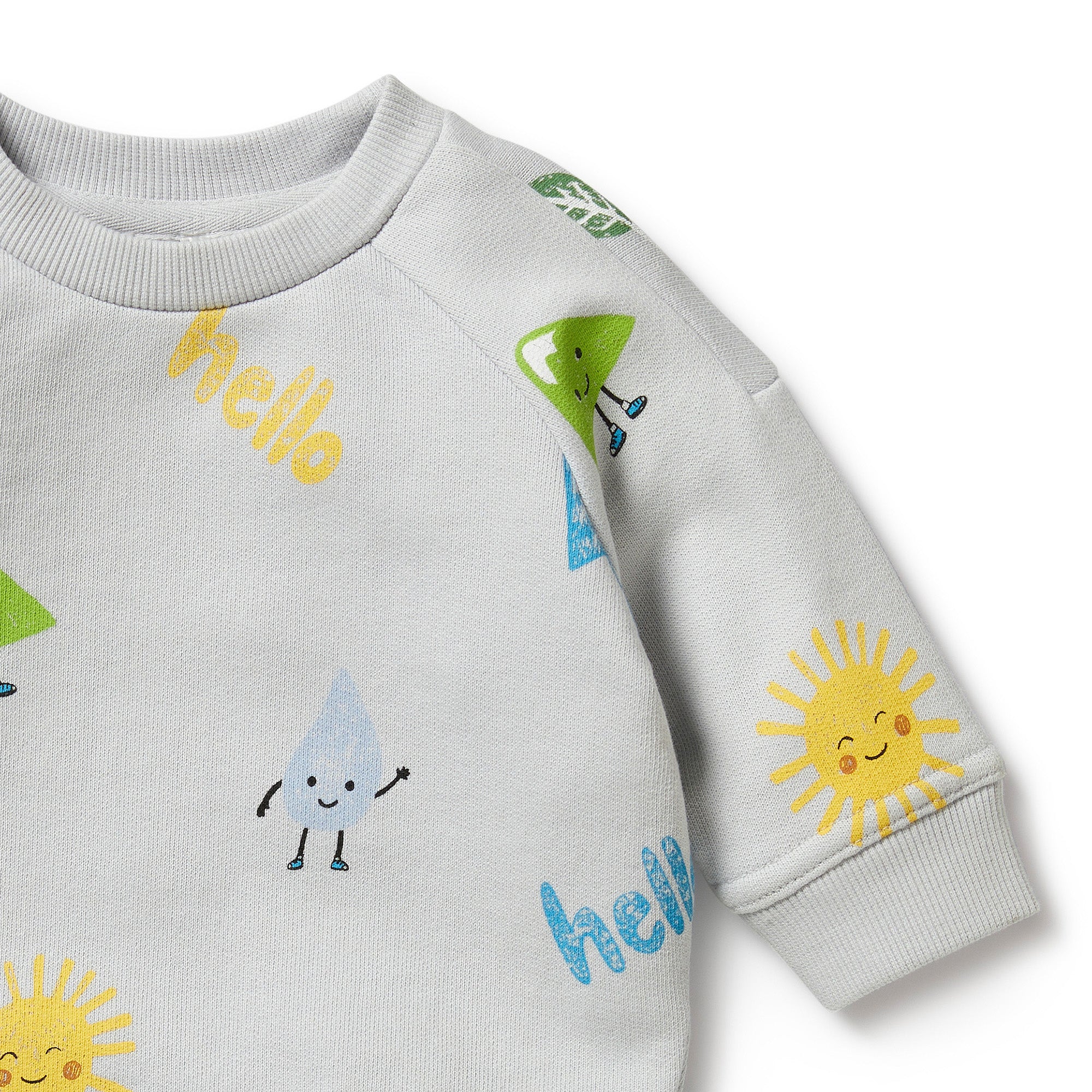 Wilson & Frenchy Bluebell Terry Organic Sweat - Last One