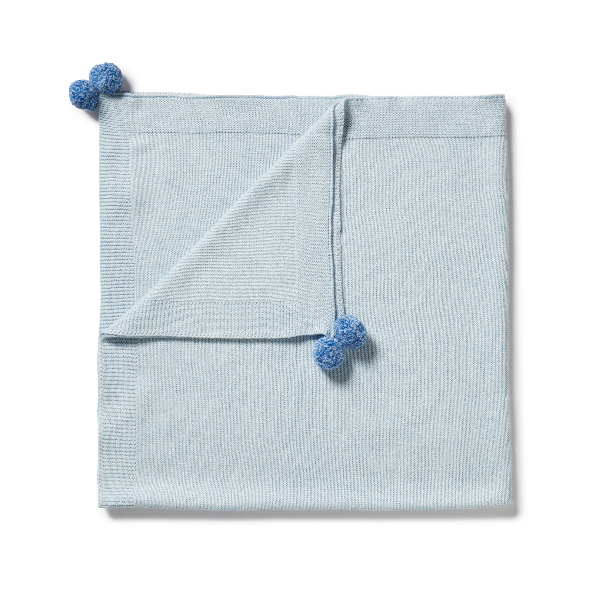 Wilson & Frenchy Bluebell Knitted Blanket