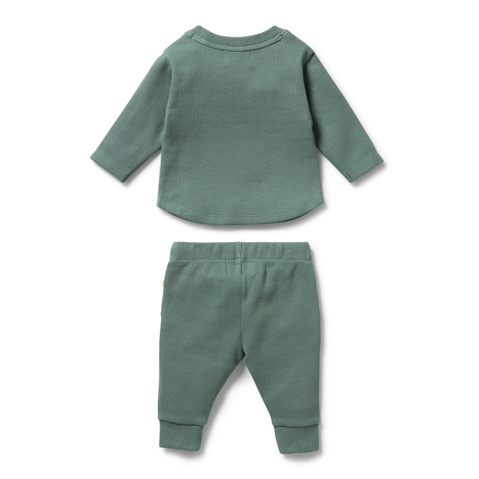 Wilson & Frenchy Organic Cotton Waffle Set - Pine Green