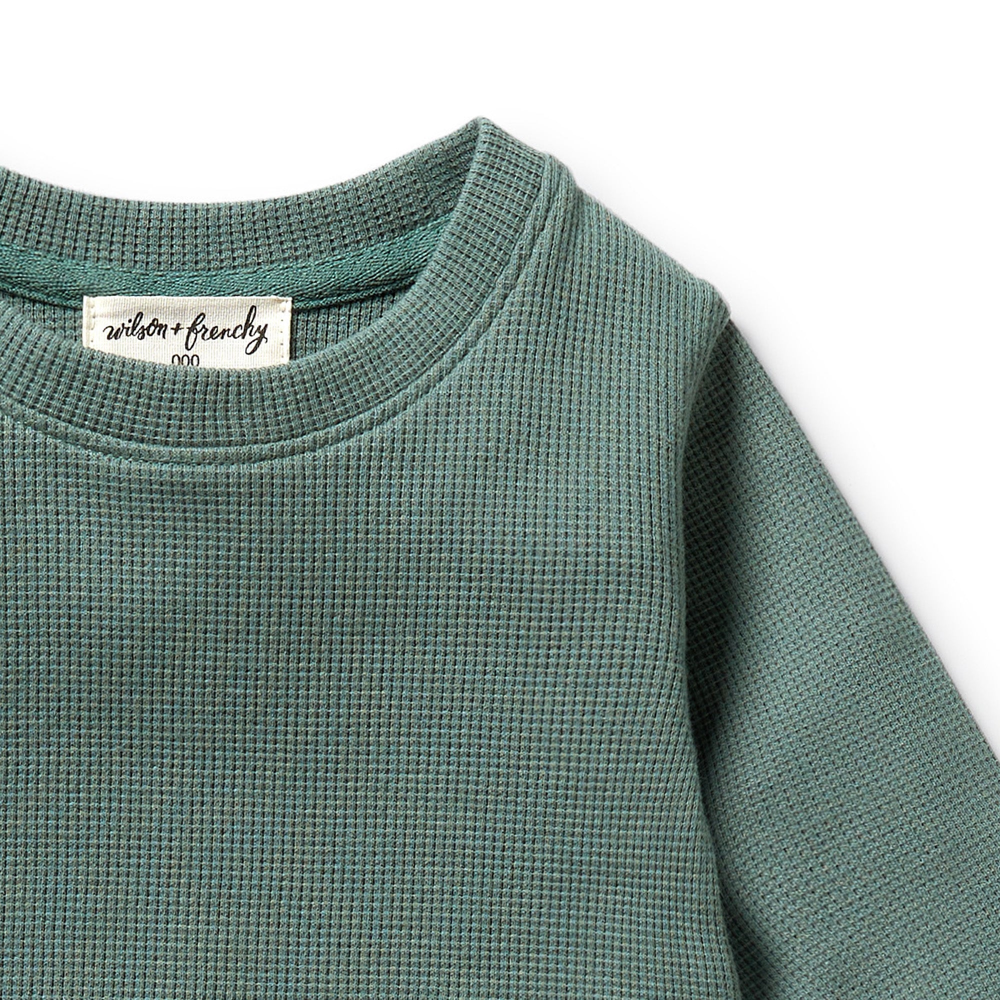 Wilson & Frenchy Organic Cotton Waffle Set - Pine Green