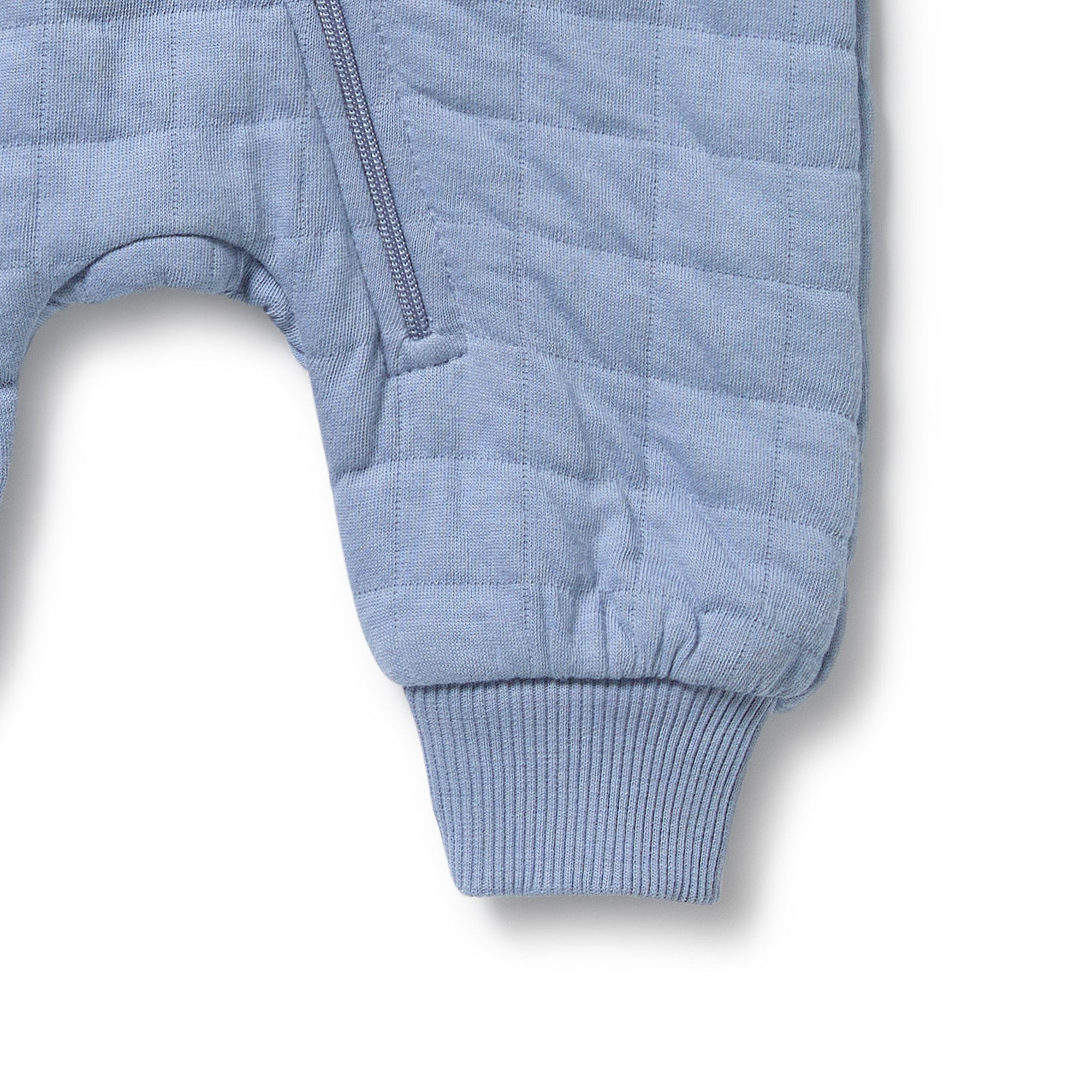 Wilson & Frenchy Organic Quilted Growsuit - Sky Blue