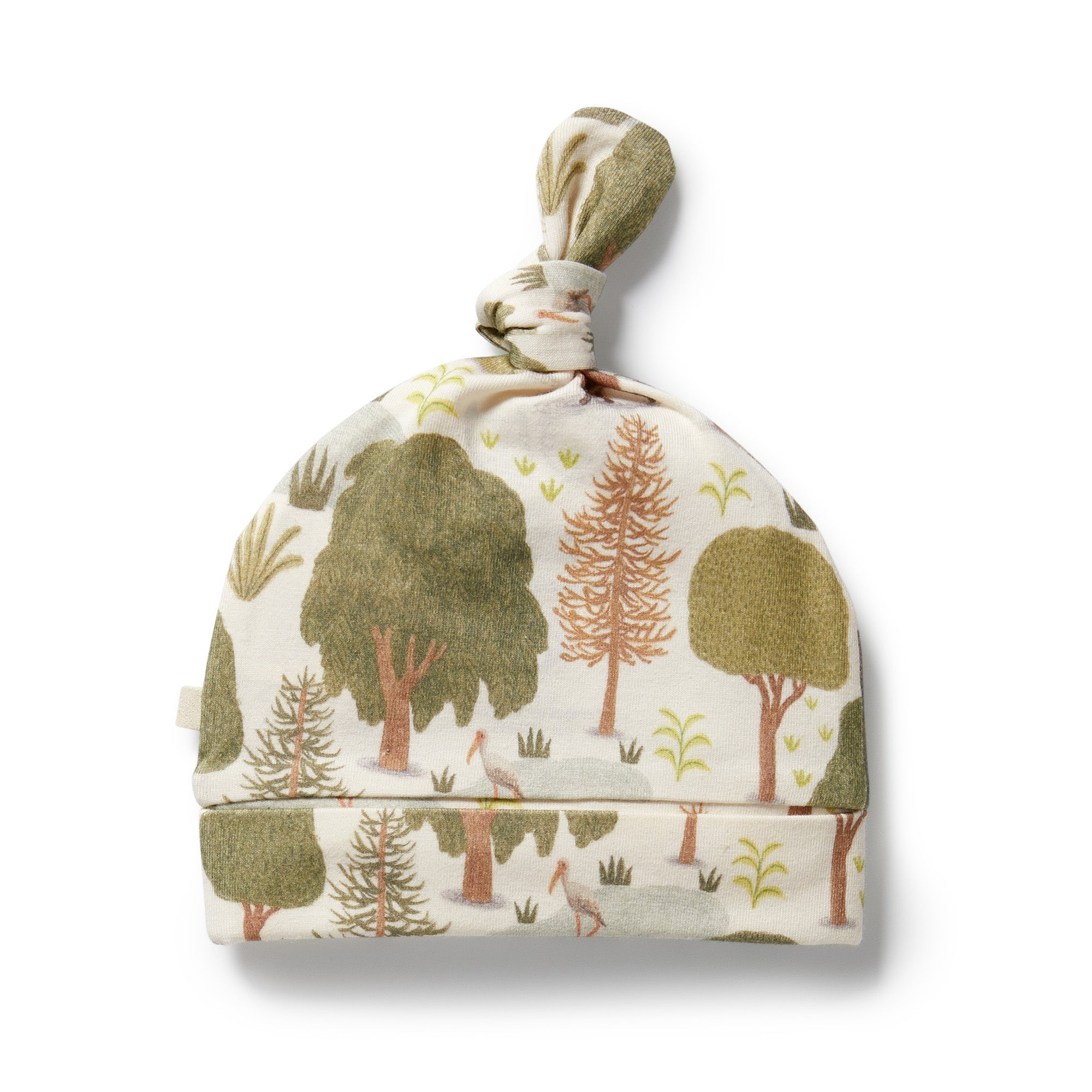 Wilson & Frenchy Organic Cotton Knot Hat - Little Trees