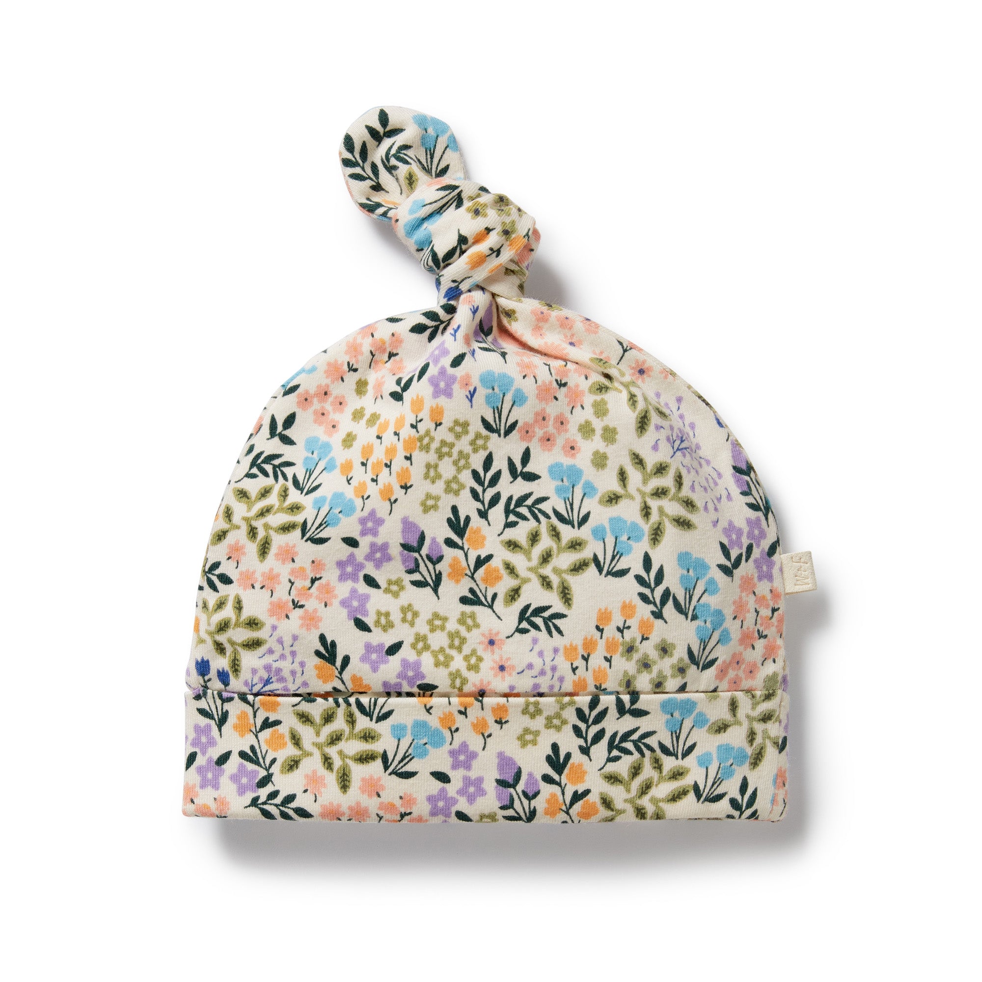 Wilson & Frenchy Organic Cotton Knot Hat - Tiny Bloom