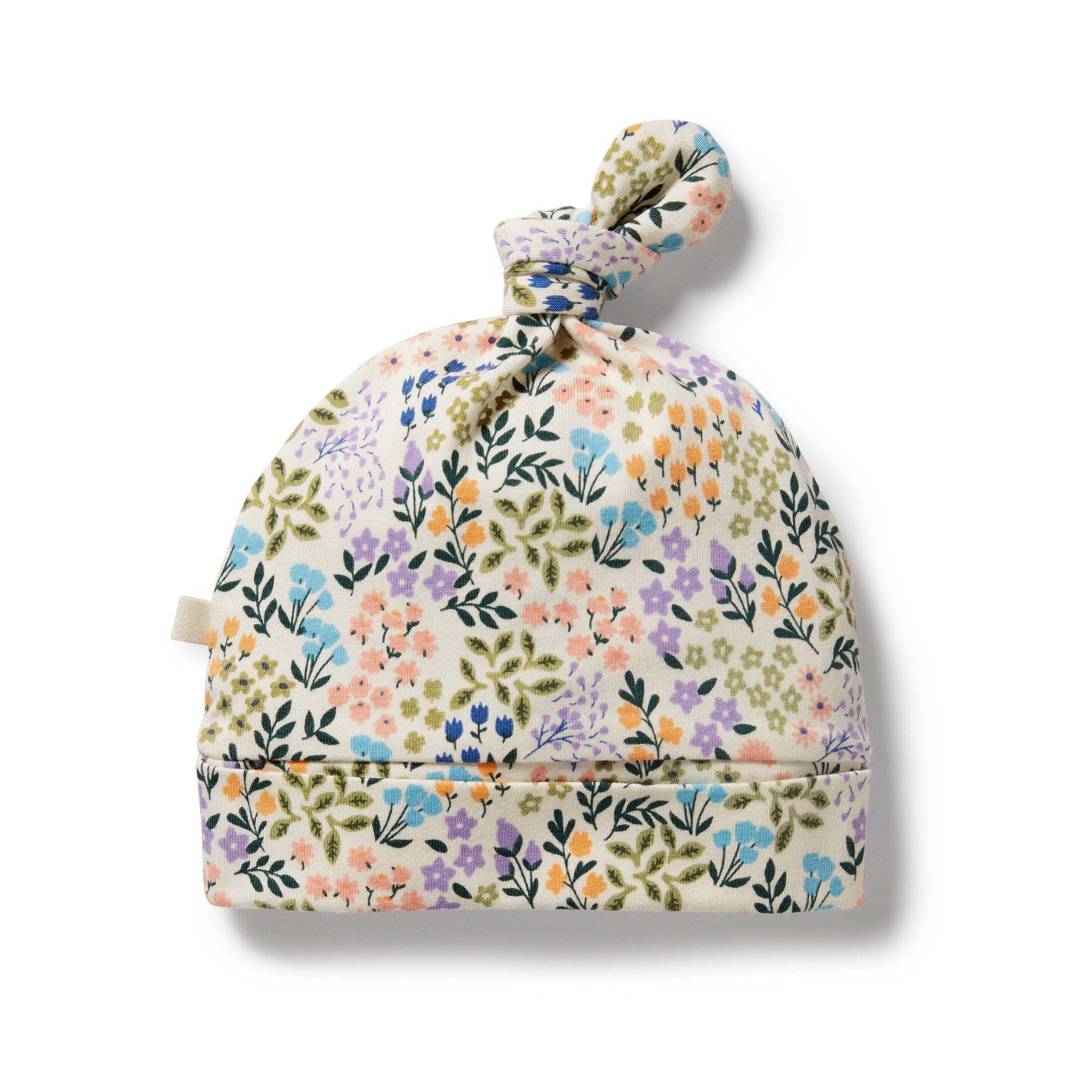 Wilson & Frenchy Organic Cotton Knot Hat - Tiny Bloom