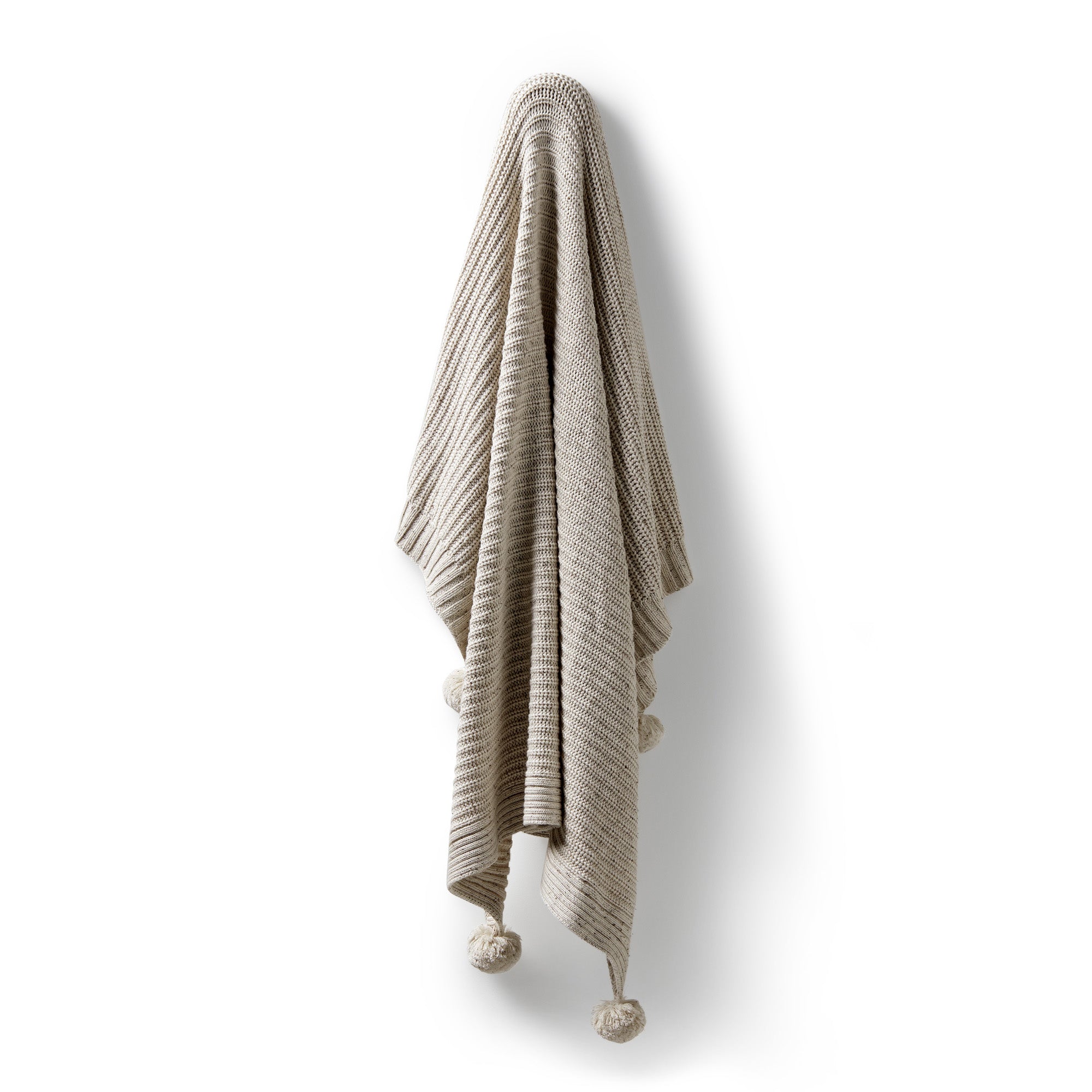 Wilson & Frenchy Organic Knitted Blanket - Cookie & Cream