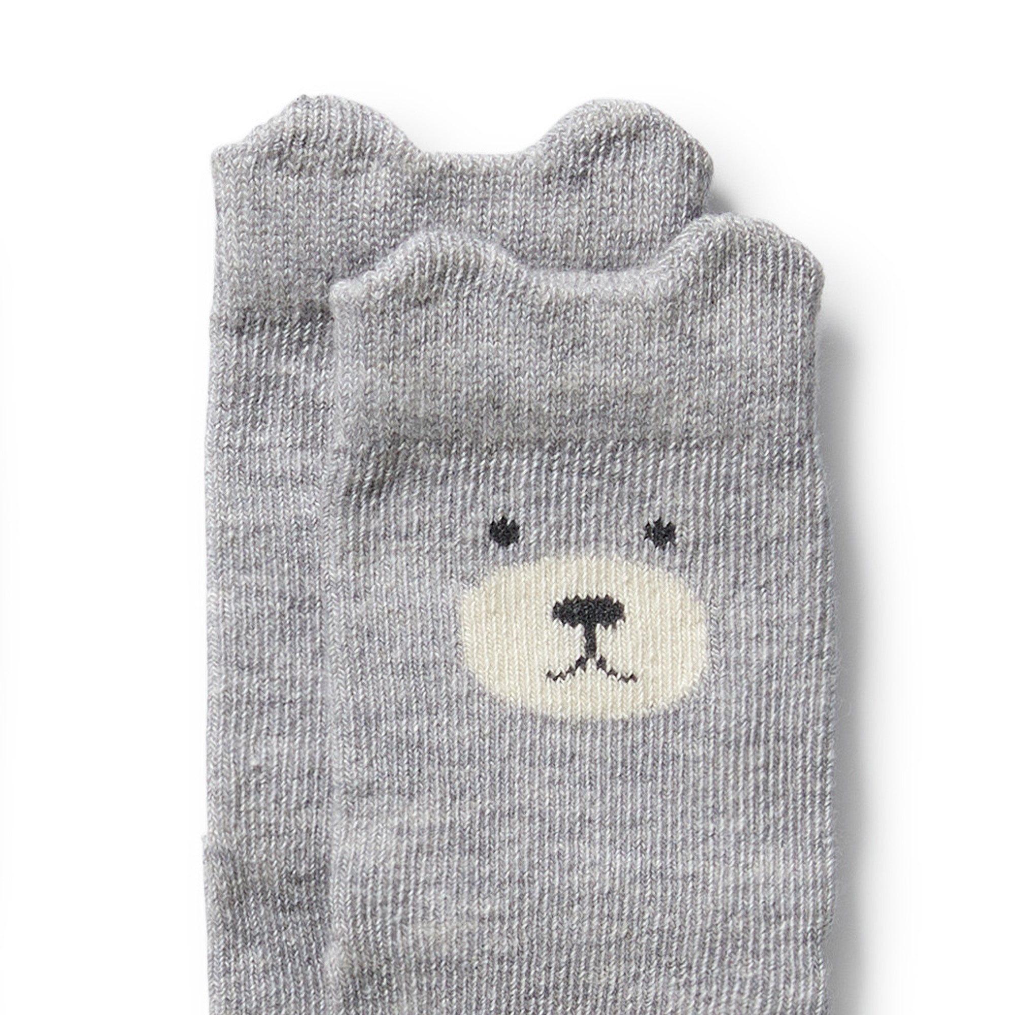 Wilson & Frenchy Organic Cotton 4pk Baby Sock Neutral With Blue