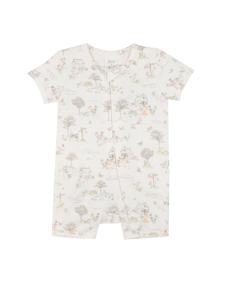 Bebe Beatrice Organic Short Sleeve Zipsuit