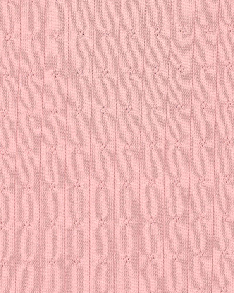 Bebe Blossom Organic Pointelle Singlet Bodysuit