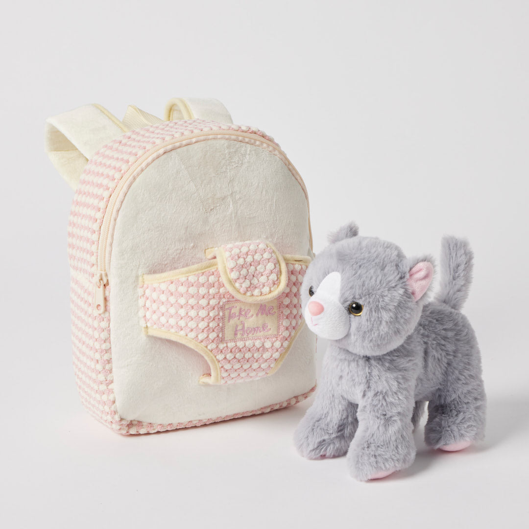 Jiggle & Giggle Plush Kitten Take Me Home Backpack