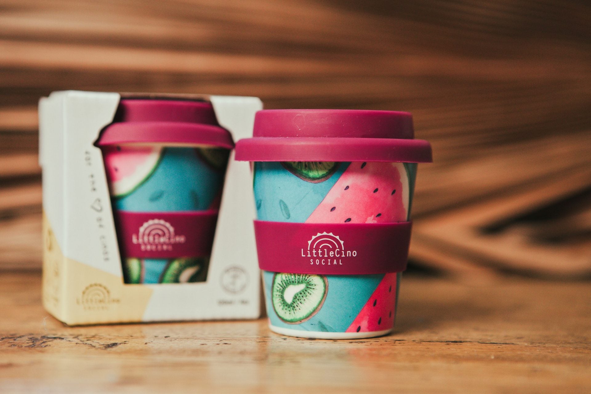 Little Cino Social - Not So Forbidden Fruit Babycino Cup With Straw