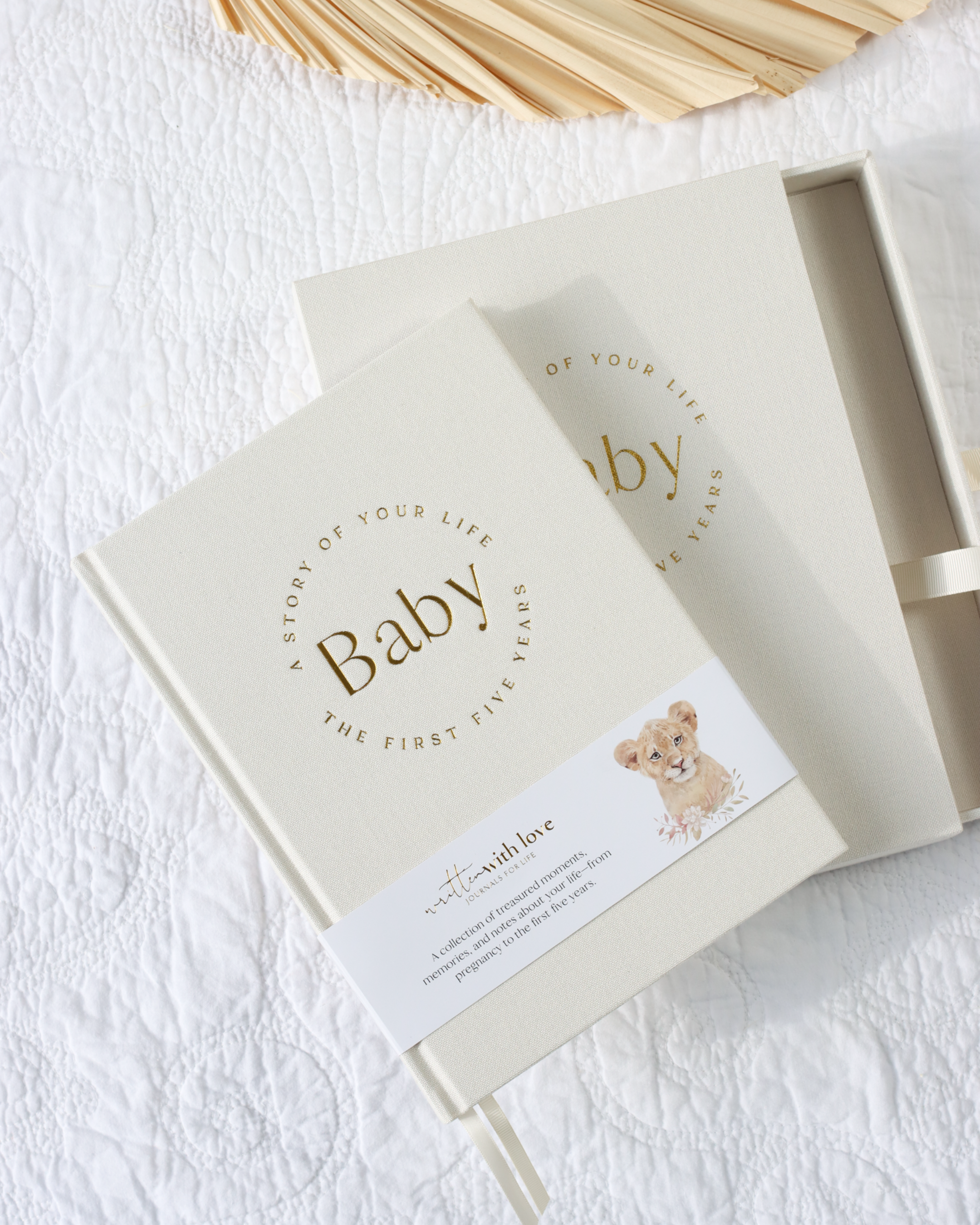 Written with Love Baby Memory Book with Keepsake Box - Pregnancy to 5yrs