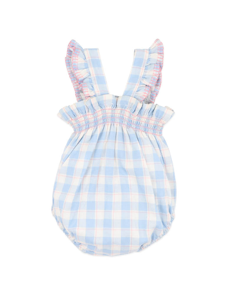 Bebe Bonnie Check Organic Bodysuit
