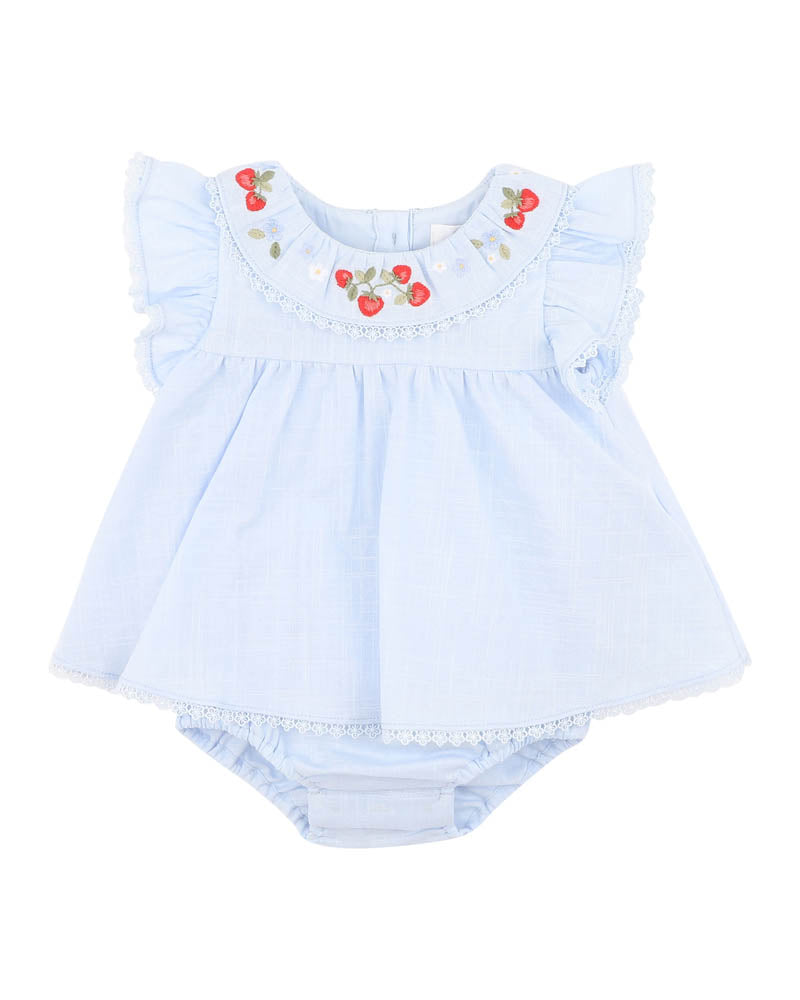 Poppy Embroidered Overlay Bodysuit