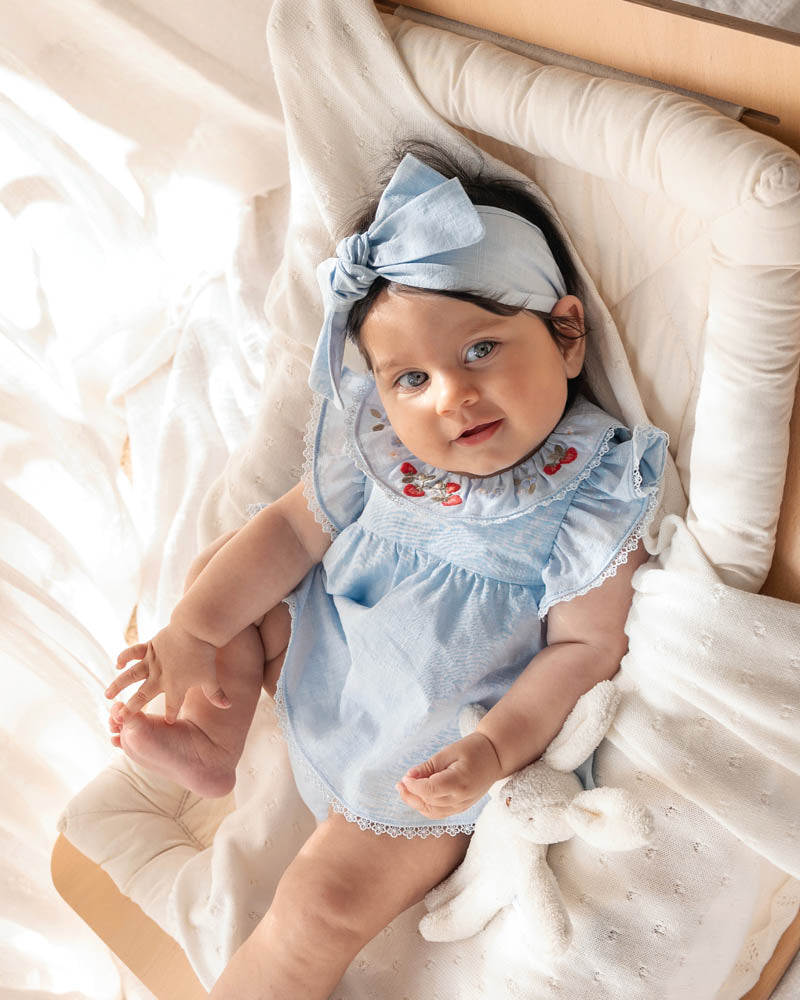 Poppy Embroidered Overlay Bodysuit