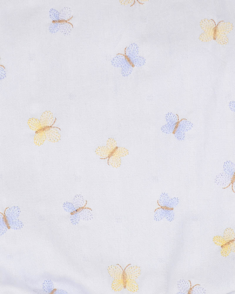 Libby Embroidered Butterfly Romper