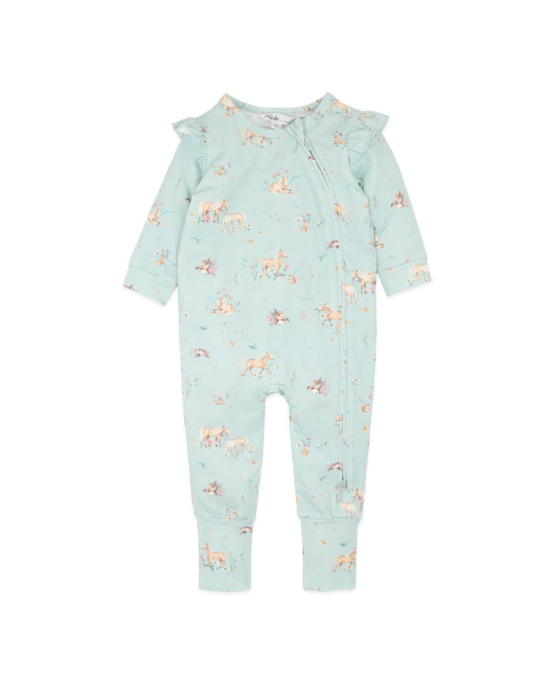Bebe Winnie Organic Long Sleeve Zipsuit