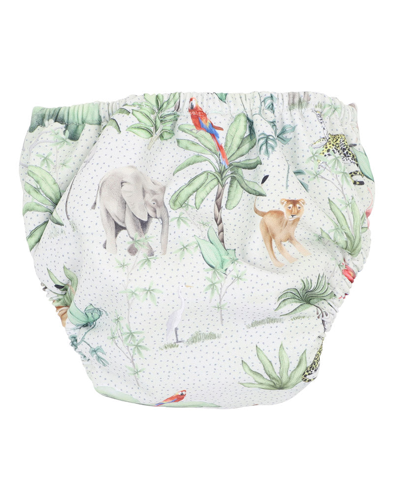 Minihaha Silas Print Aqua Swim Nappy
