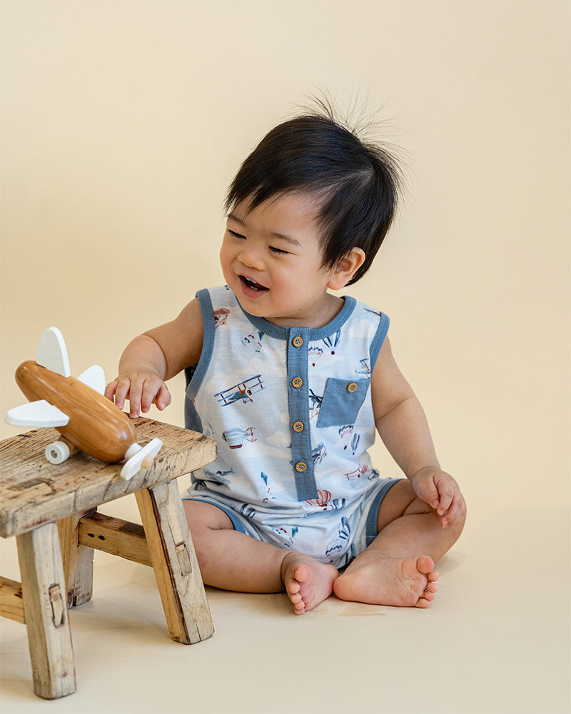 Bebe Harlan Aeroplane Romper