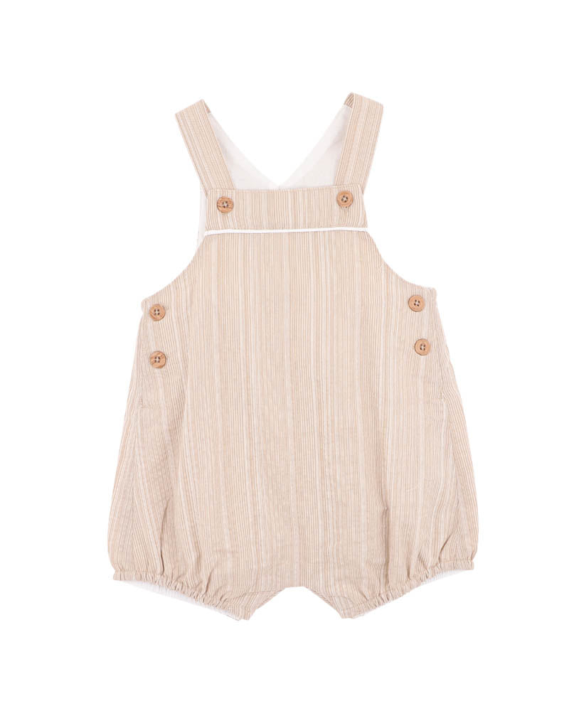 Bebe Roman Stone Stripe Overalls