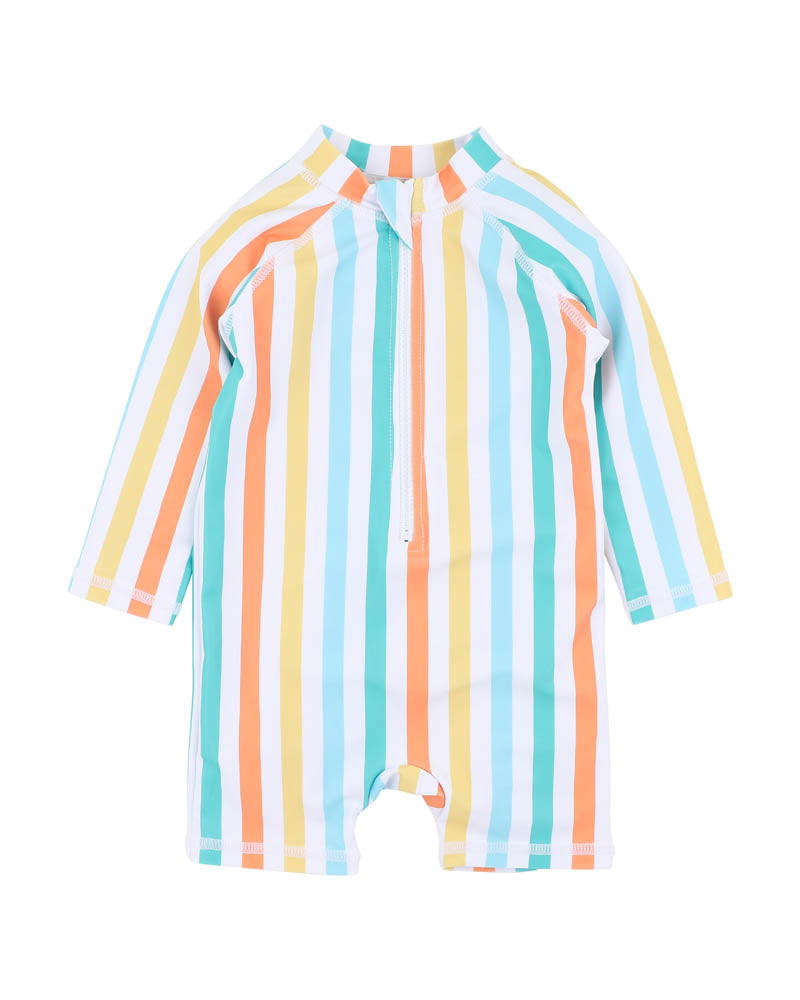 Minihaha Luca Stripe Long Sleeve Rash Suit