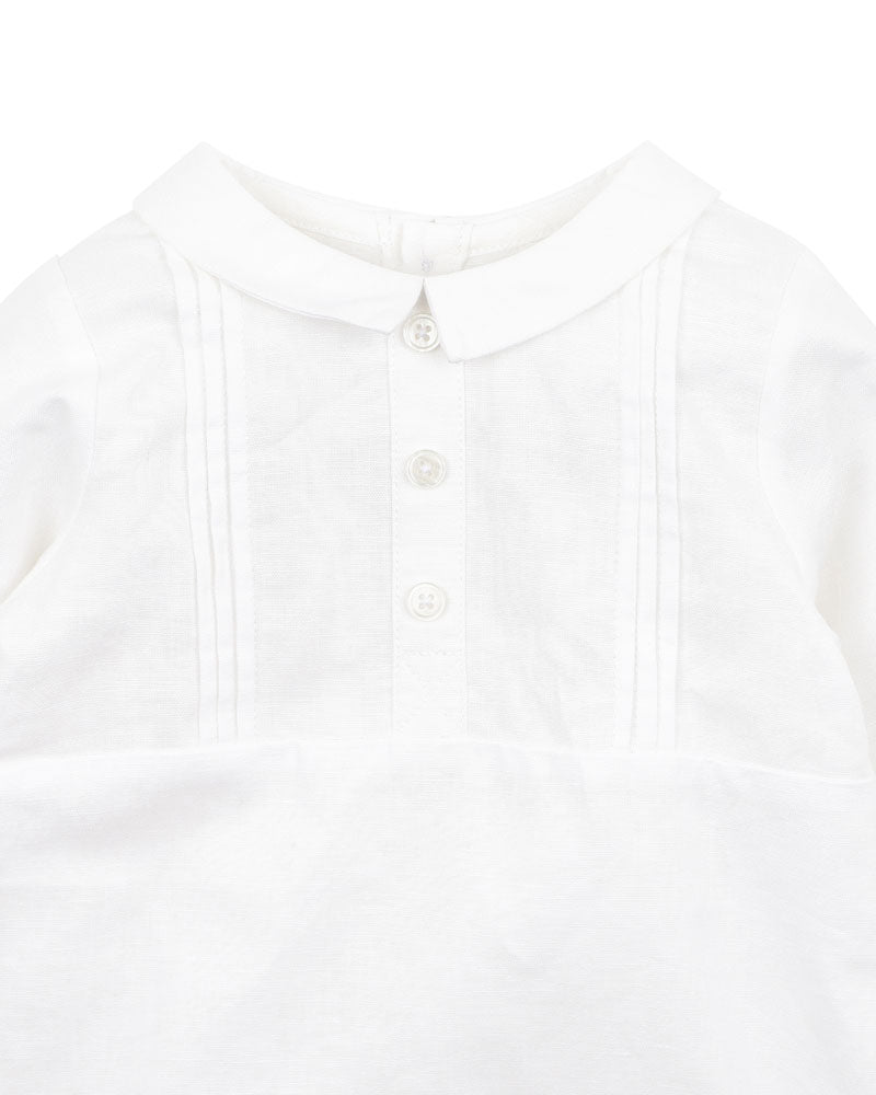 Bebe Linen Blend Romper