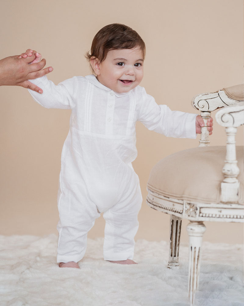 Bebe Linen Blend Romper