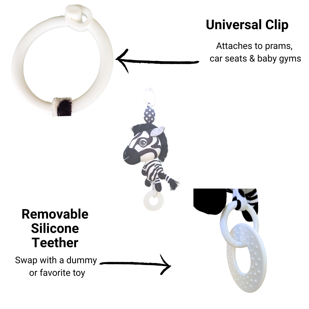 Young Wanderer Ziggy the Zebra Hanging Toy