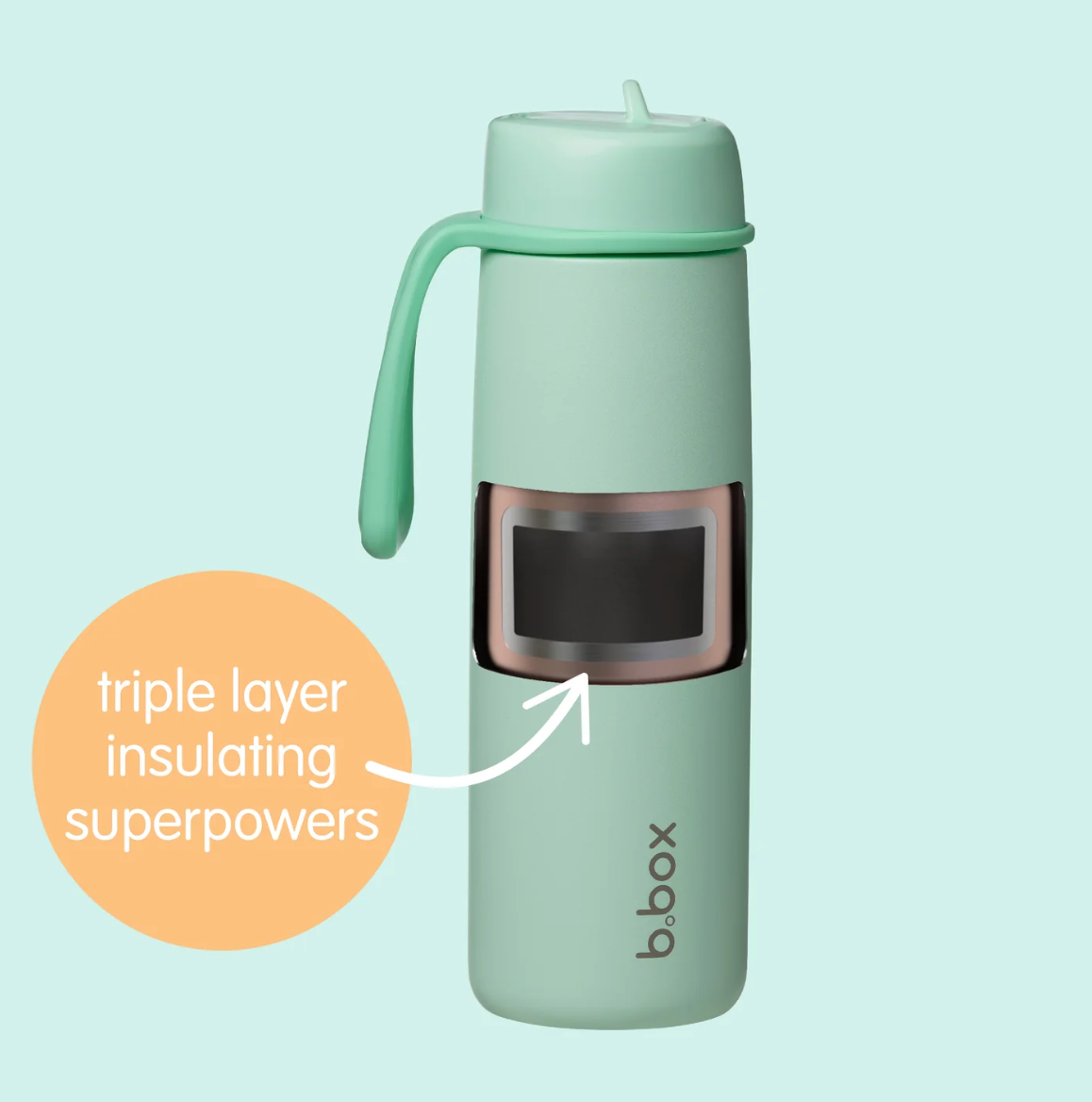 B.box Insulated Flip Top 690ml Bottle
