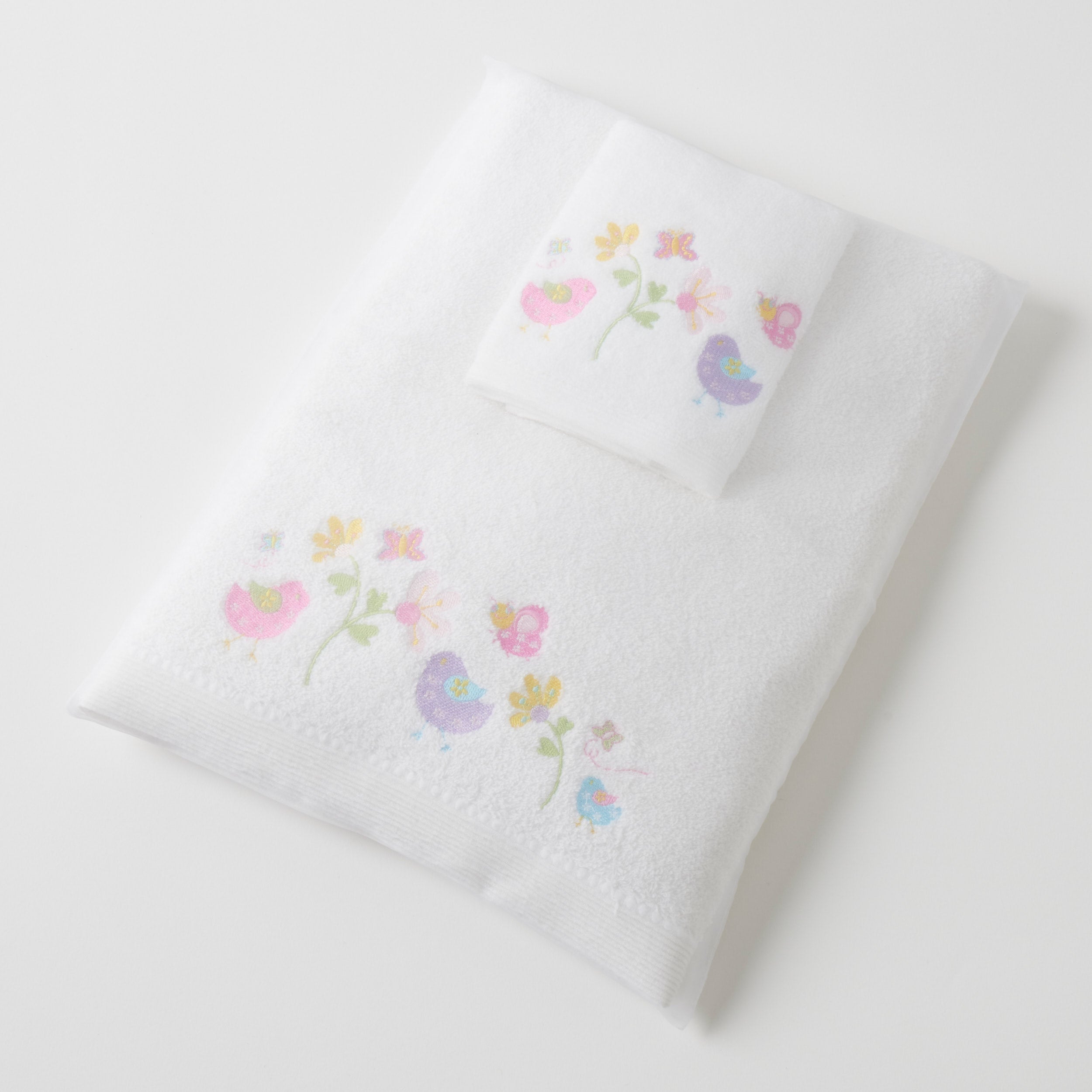 Baby Bath Towel & Matching Face Washer Gift Set